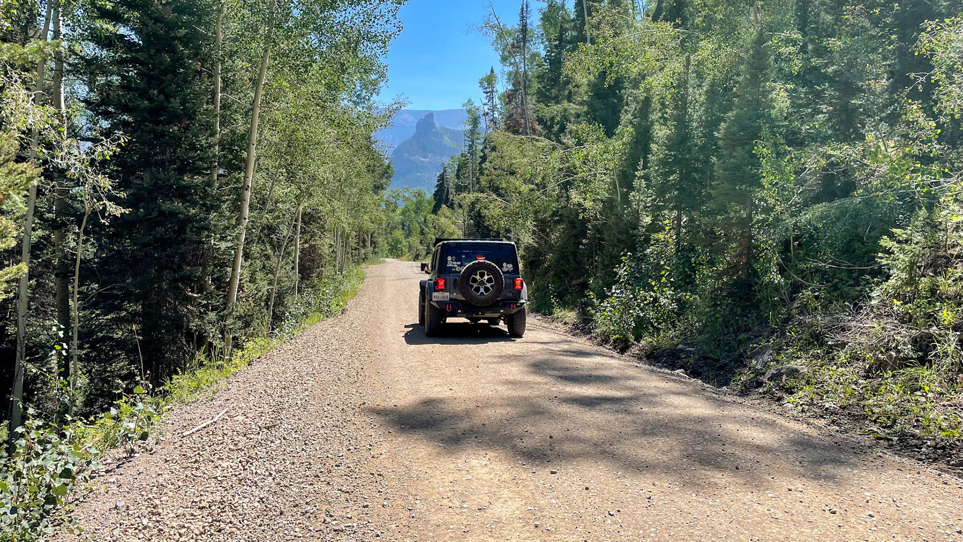 Rugged scenery along the trail