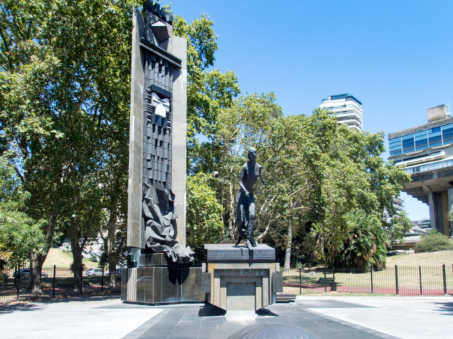 This is the only statue of Eva Peron in Buenos Aires