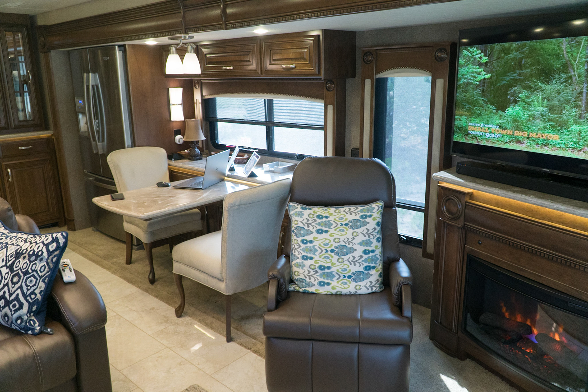 Dining and living room