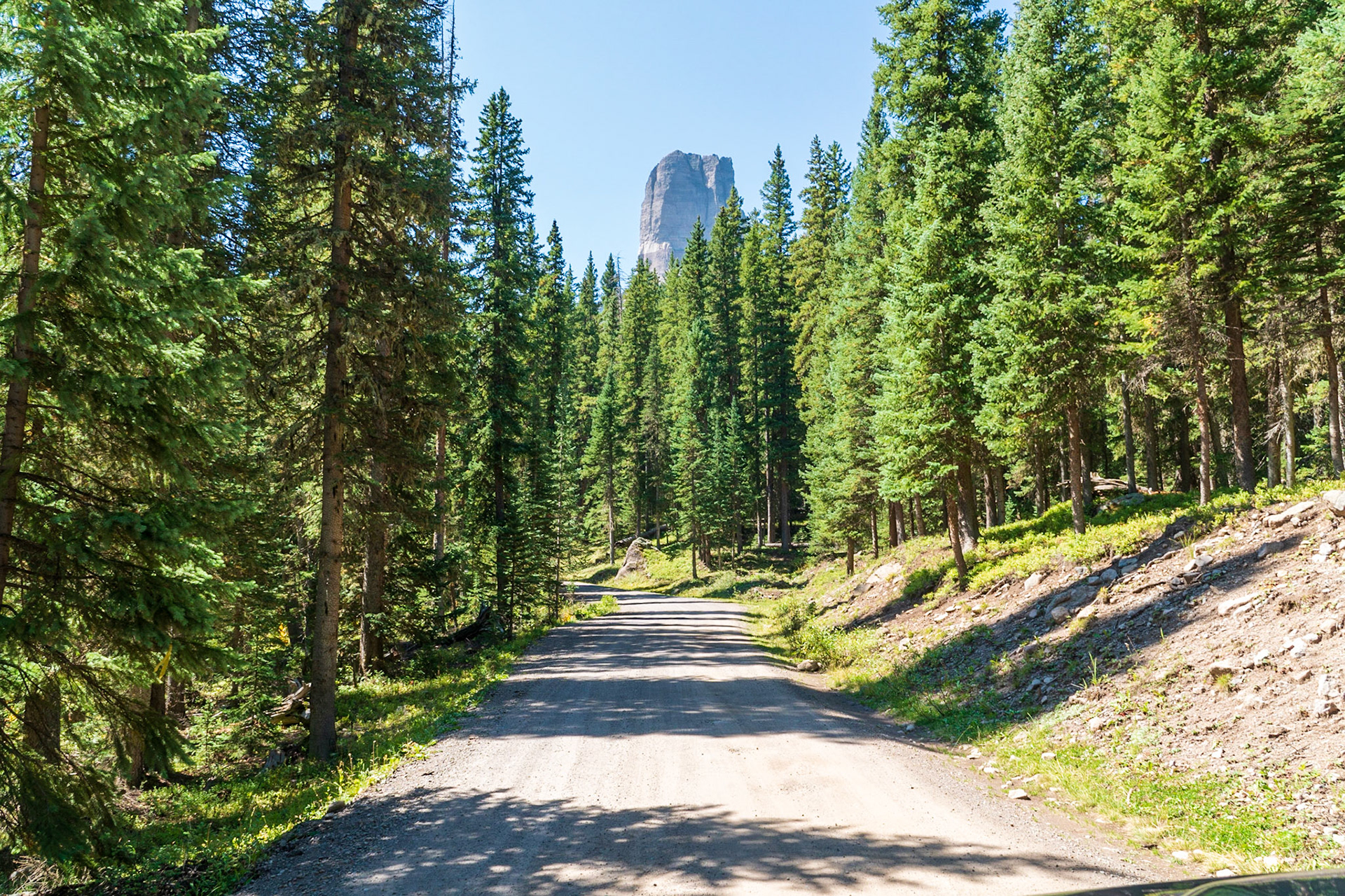 Rugged scenery along the trail