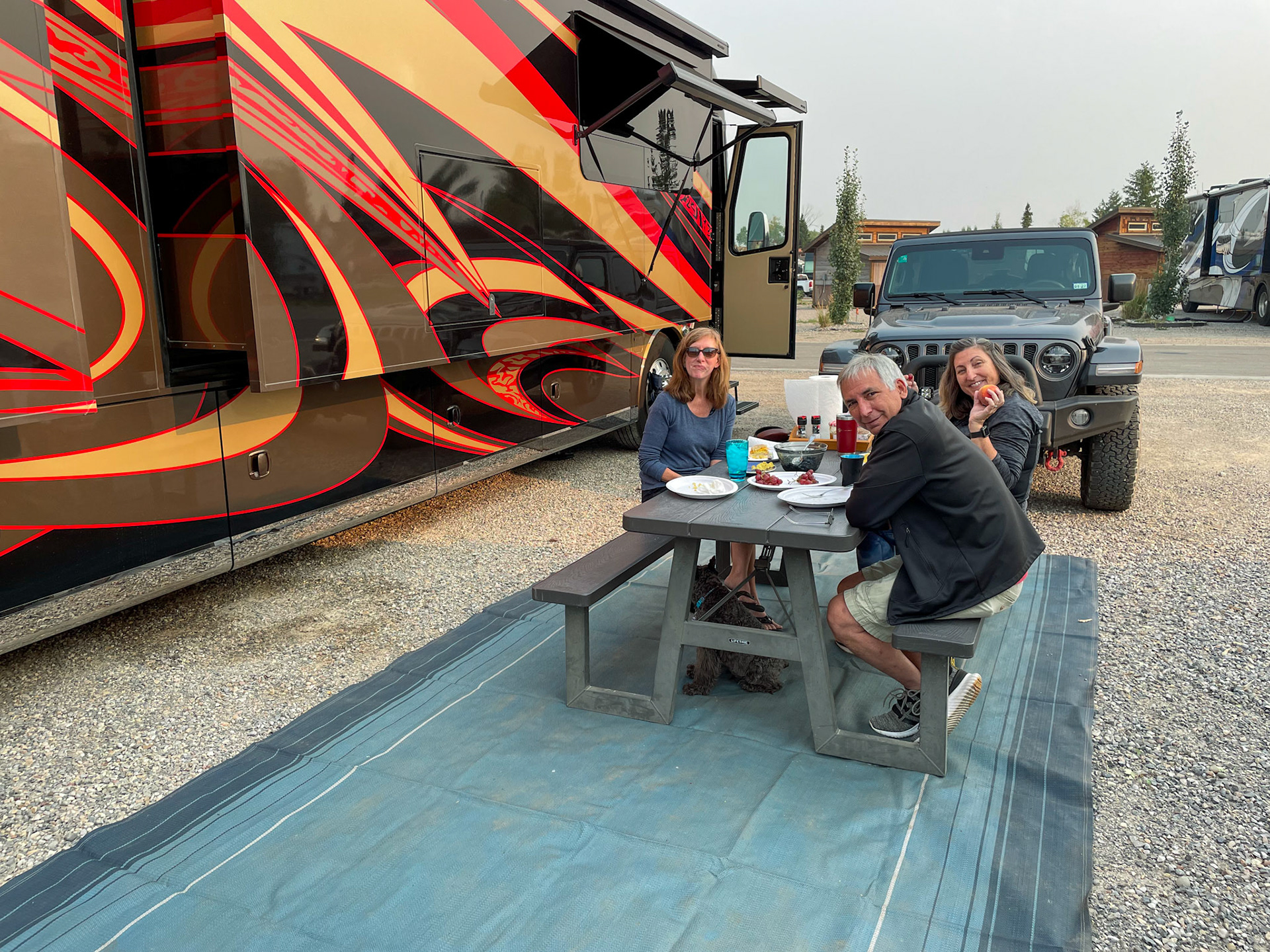 Breakfast before our Teton NP trip