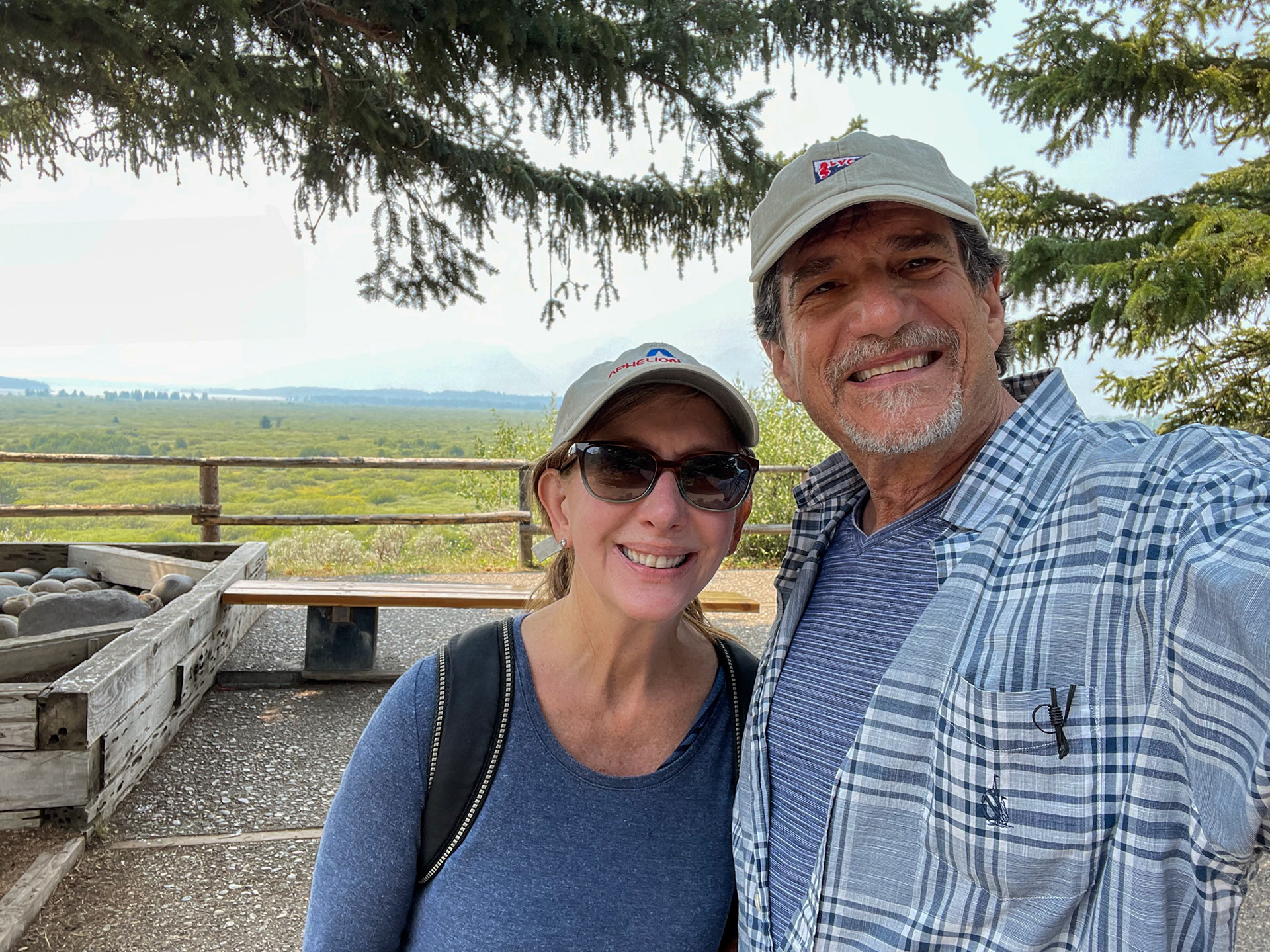 Beer stop on the patio behind Jackson Lake Lodge