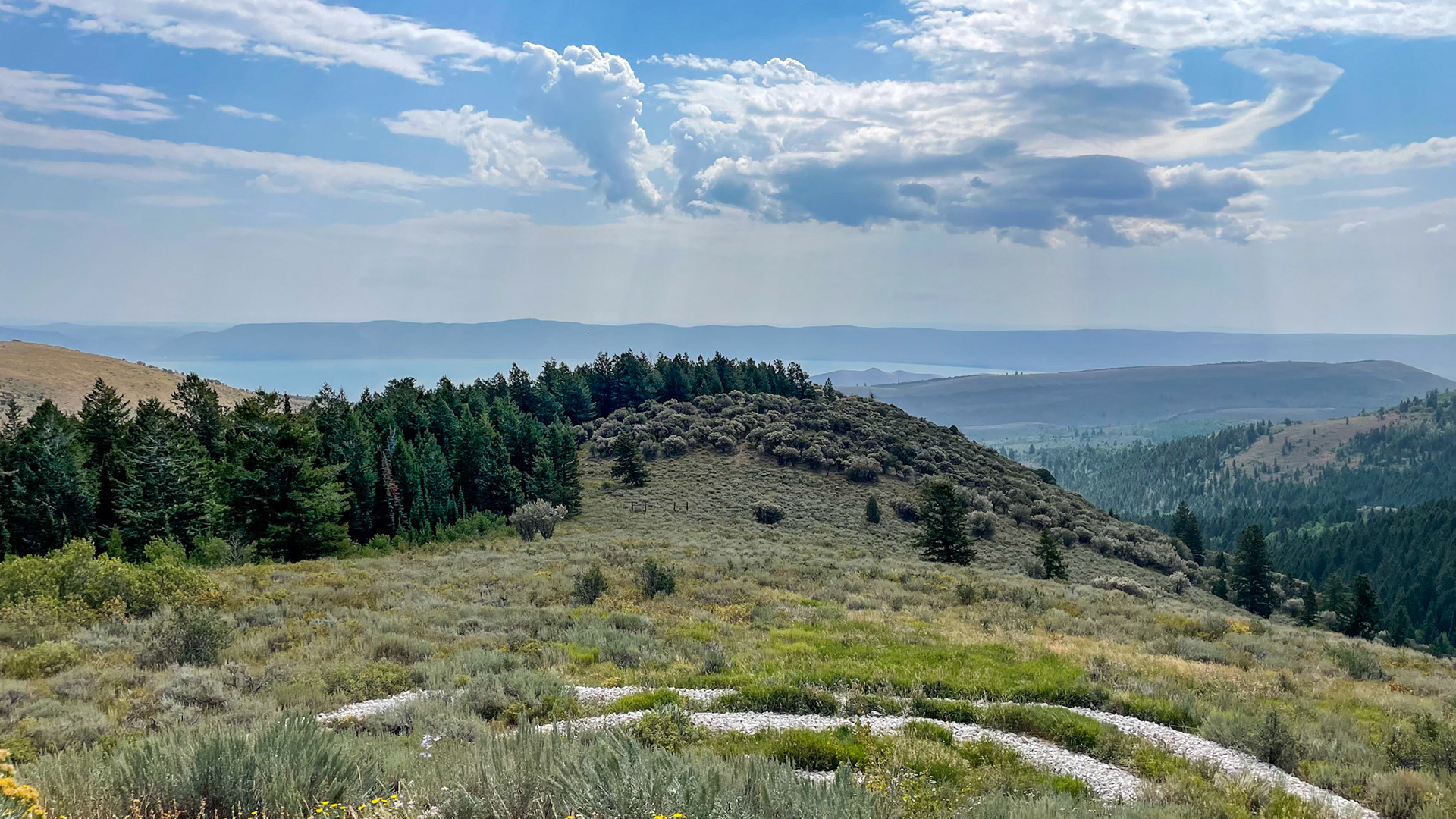 Smoke is clearing at the Bear Lake Overlook