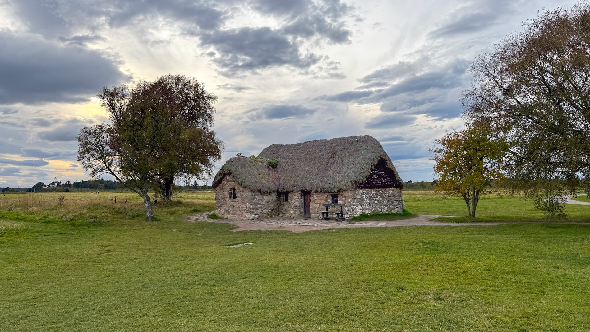 Leanach cottage at the Culloden Battlefield