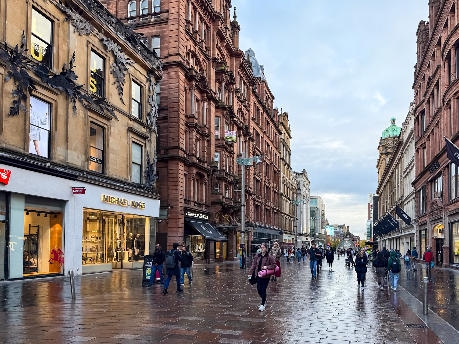 The streets of Glasgow