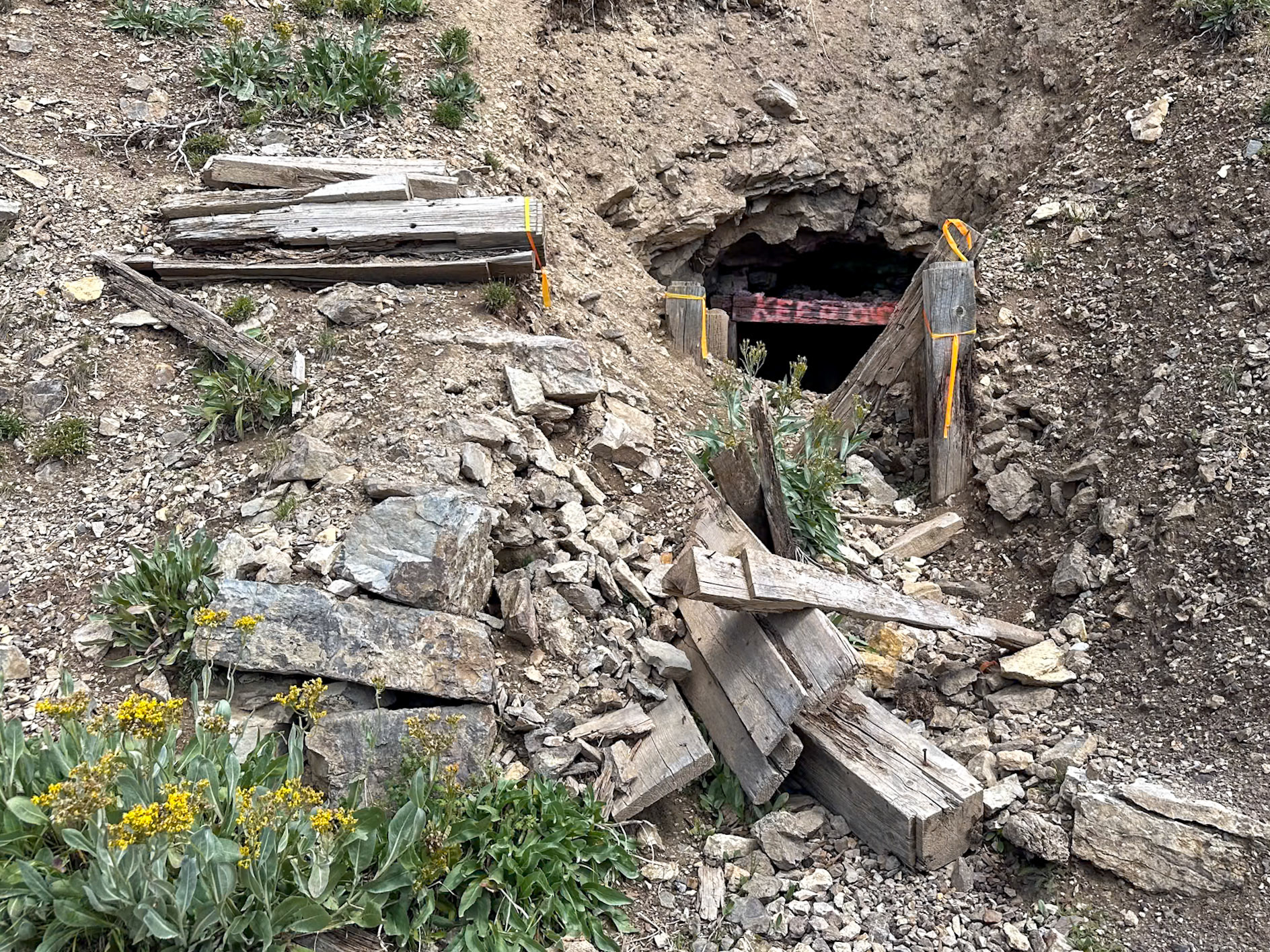 Old mine on the way