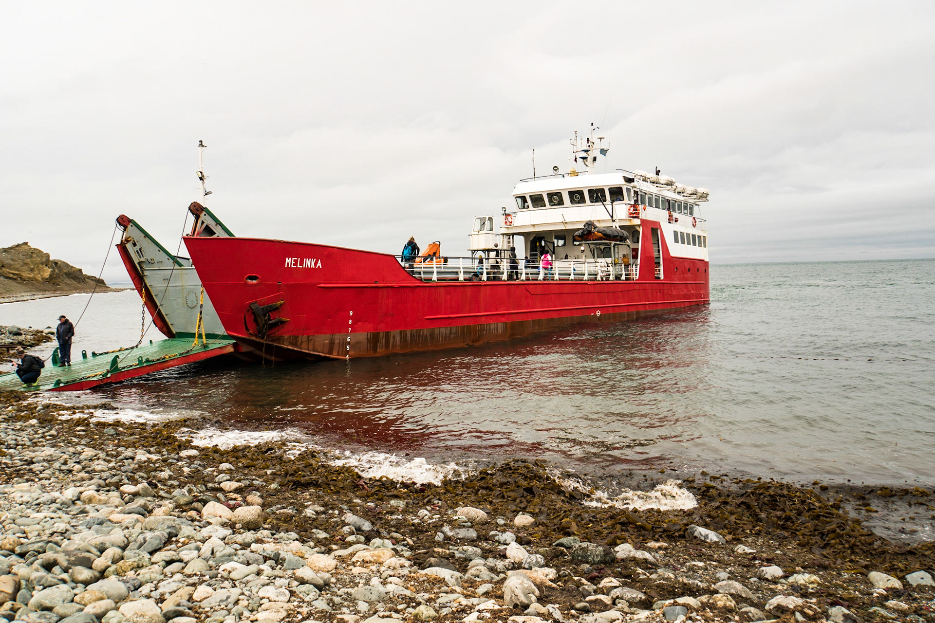Leaving Magdalena Island on the ferry for a 2 hour ride to Punta Arenas