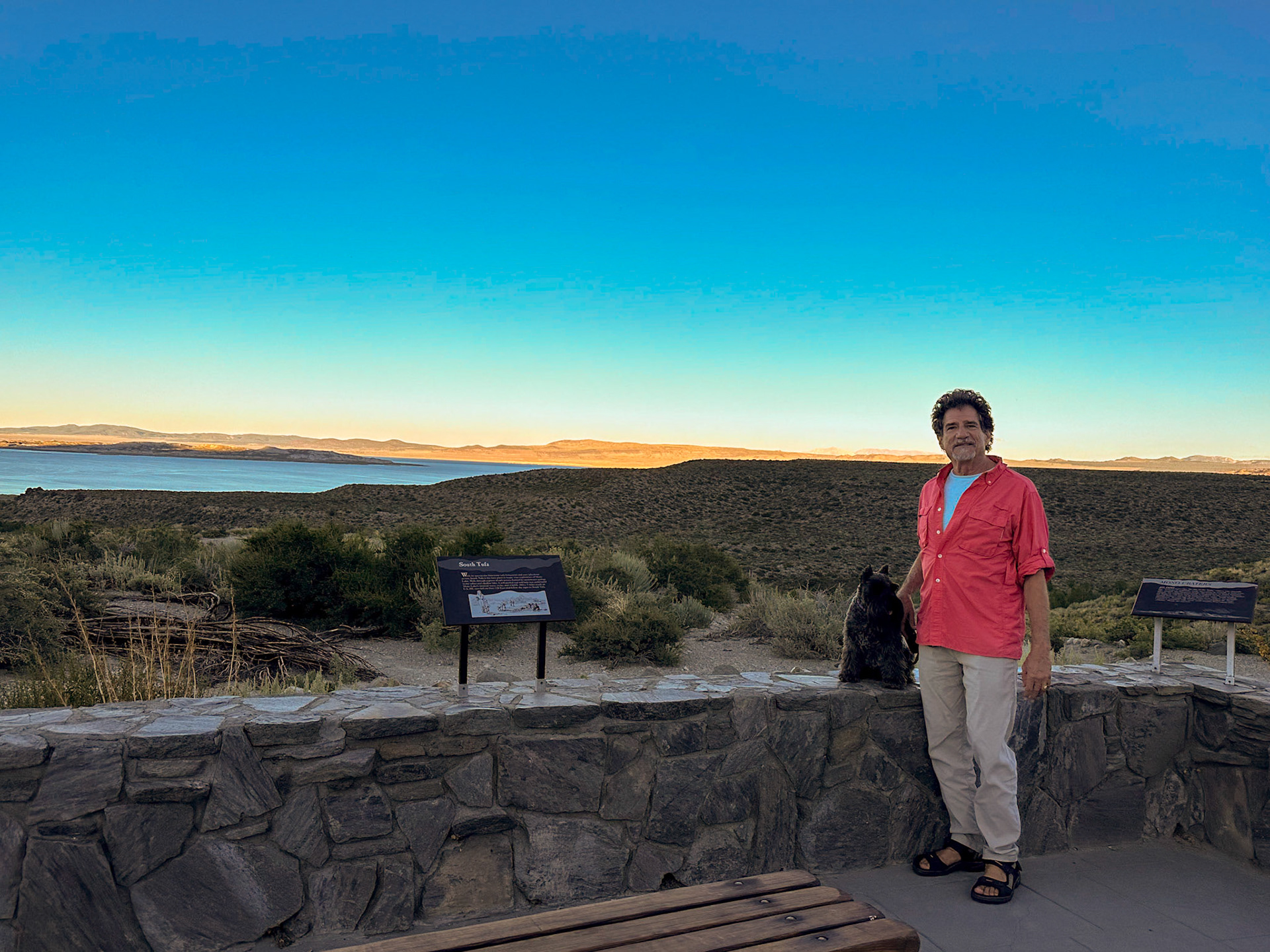 Lee Vining Creek Trail around sunset