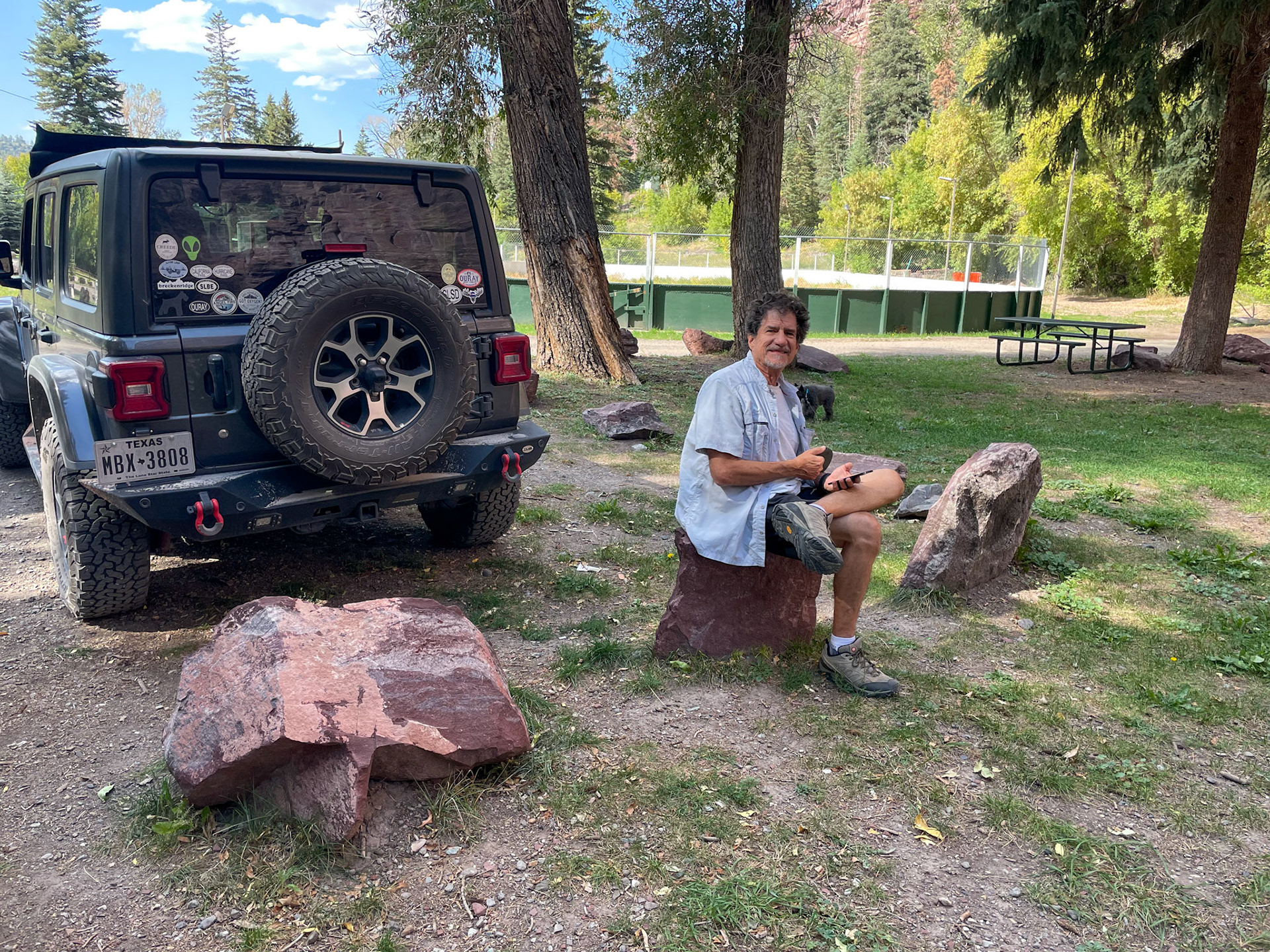 We stopped to rest at the Ouray Park
