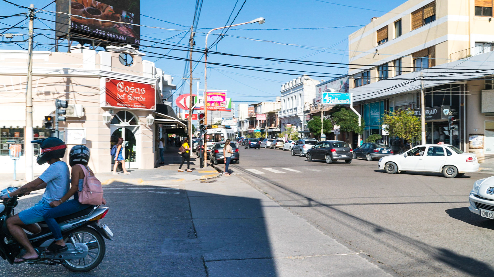Downtown streets in Puerto Madryn
