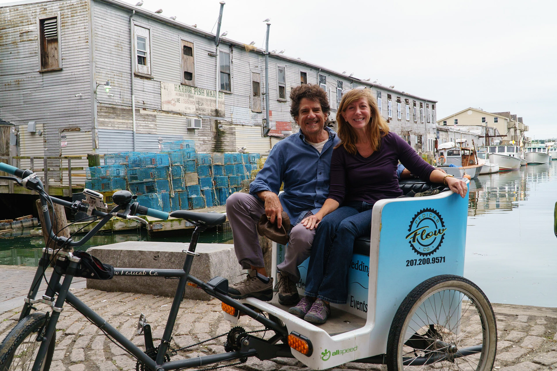 A stop on our pedi-cab tour