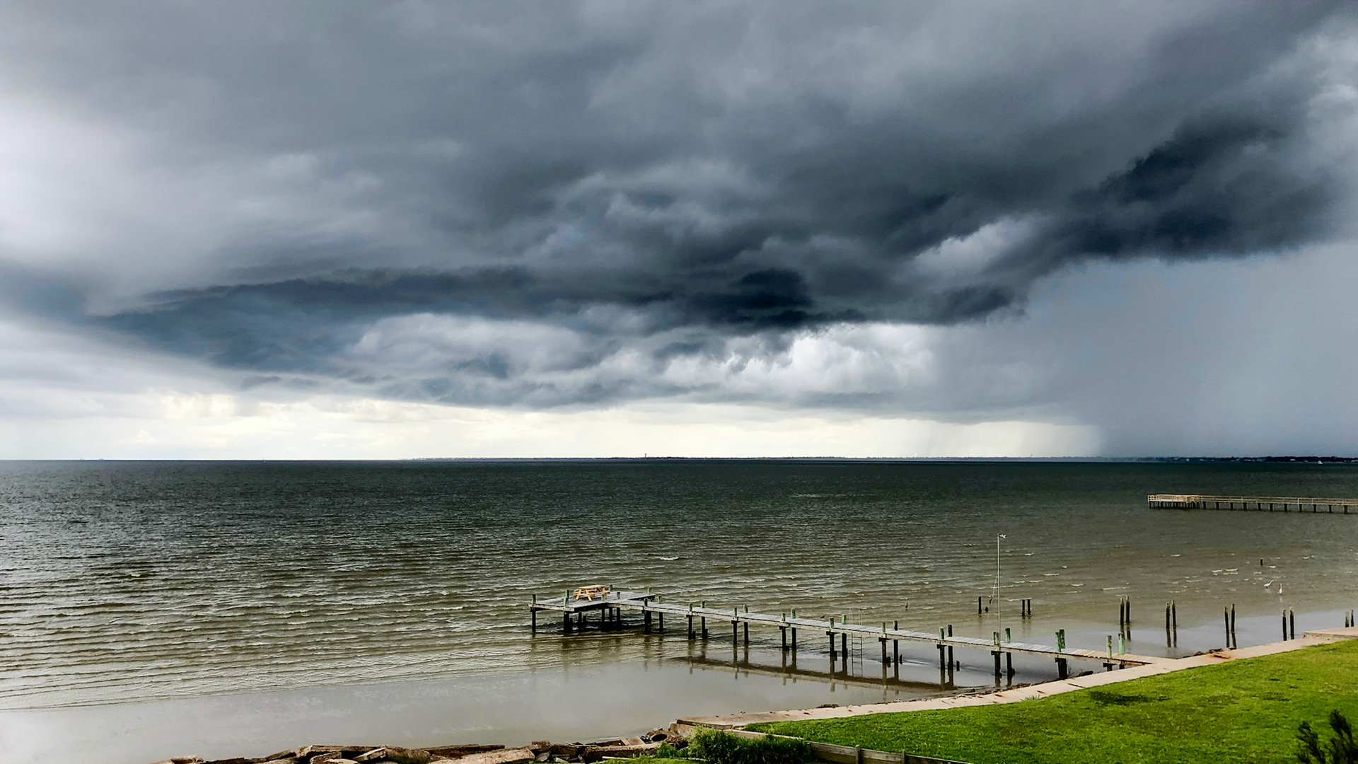 Storm brewing on Galveston Bay