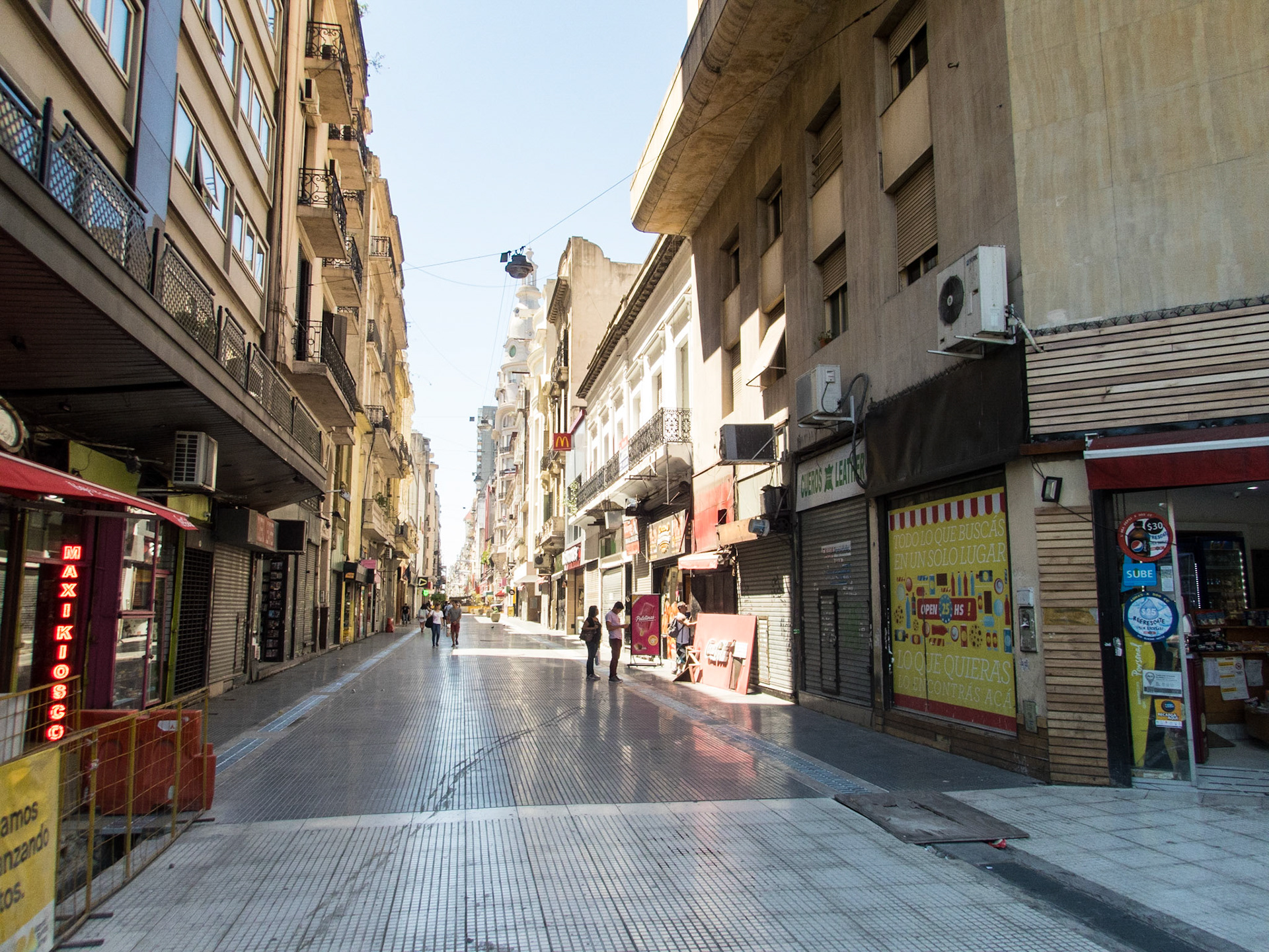 Downtown streets of Buenos Aires