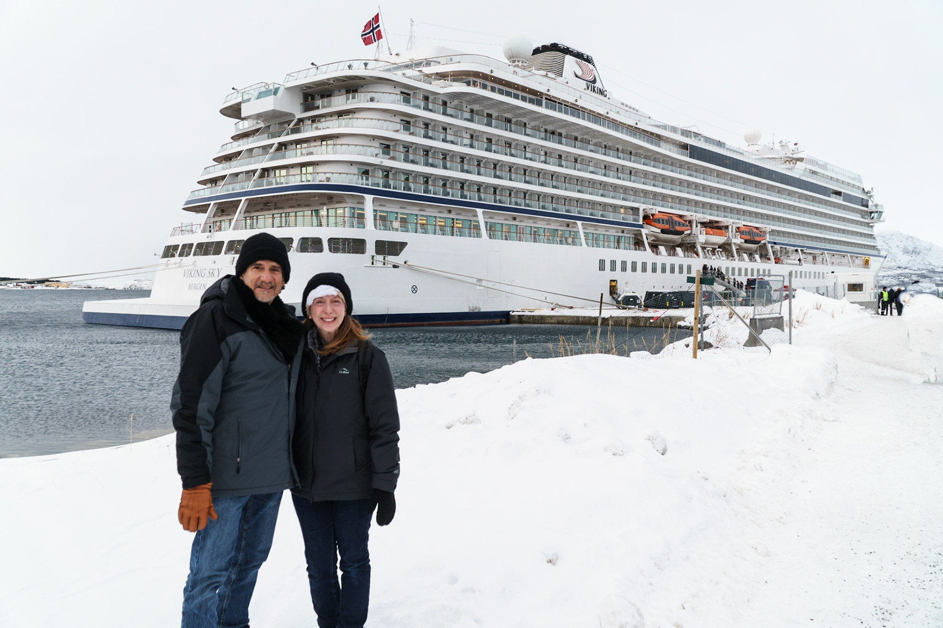 Boarding the ship in Alta