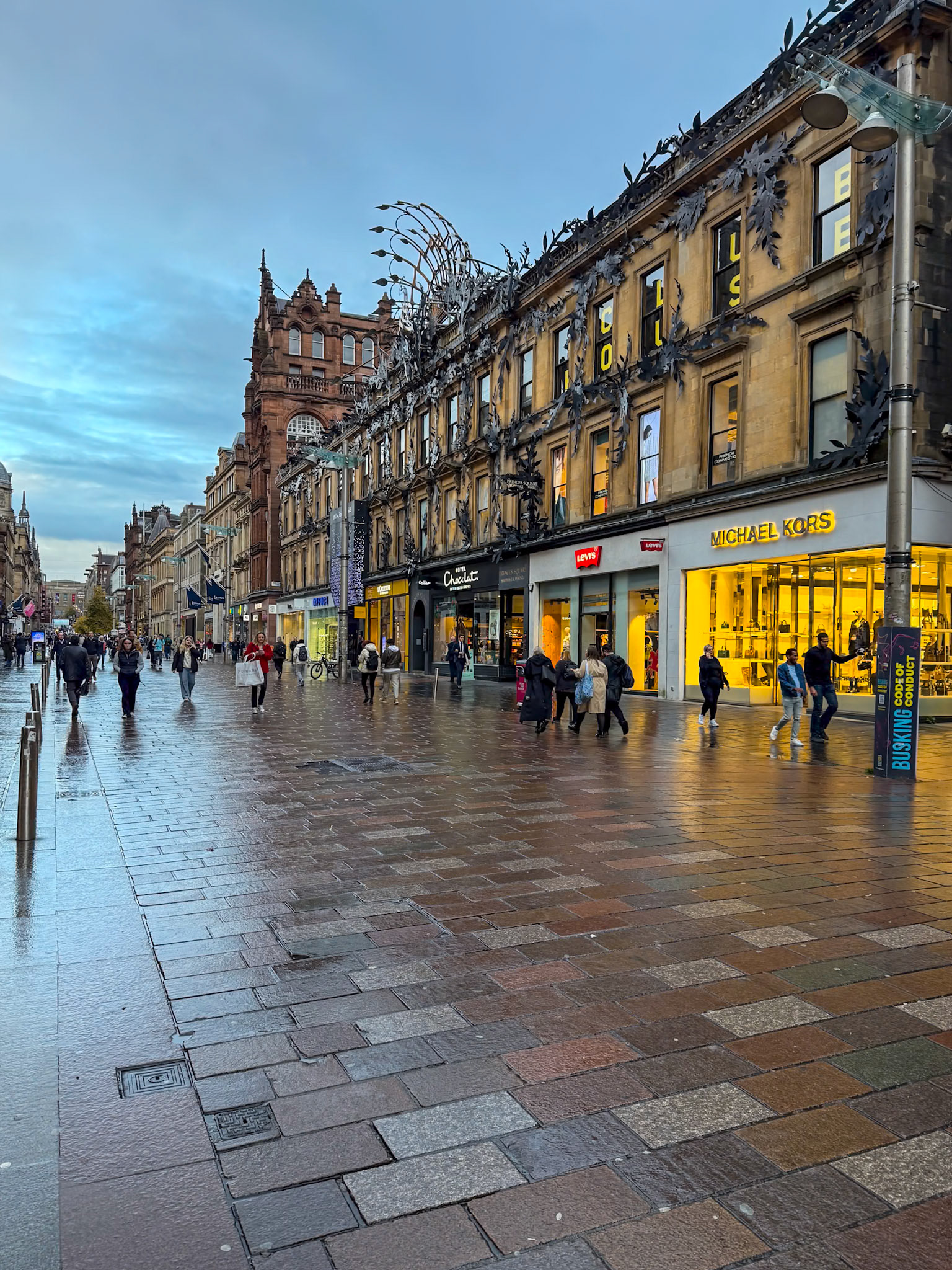 The streets of Glasgow