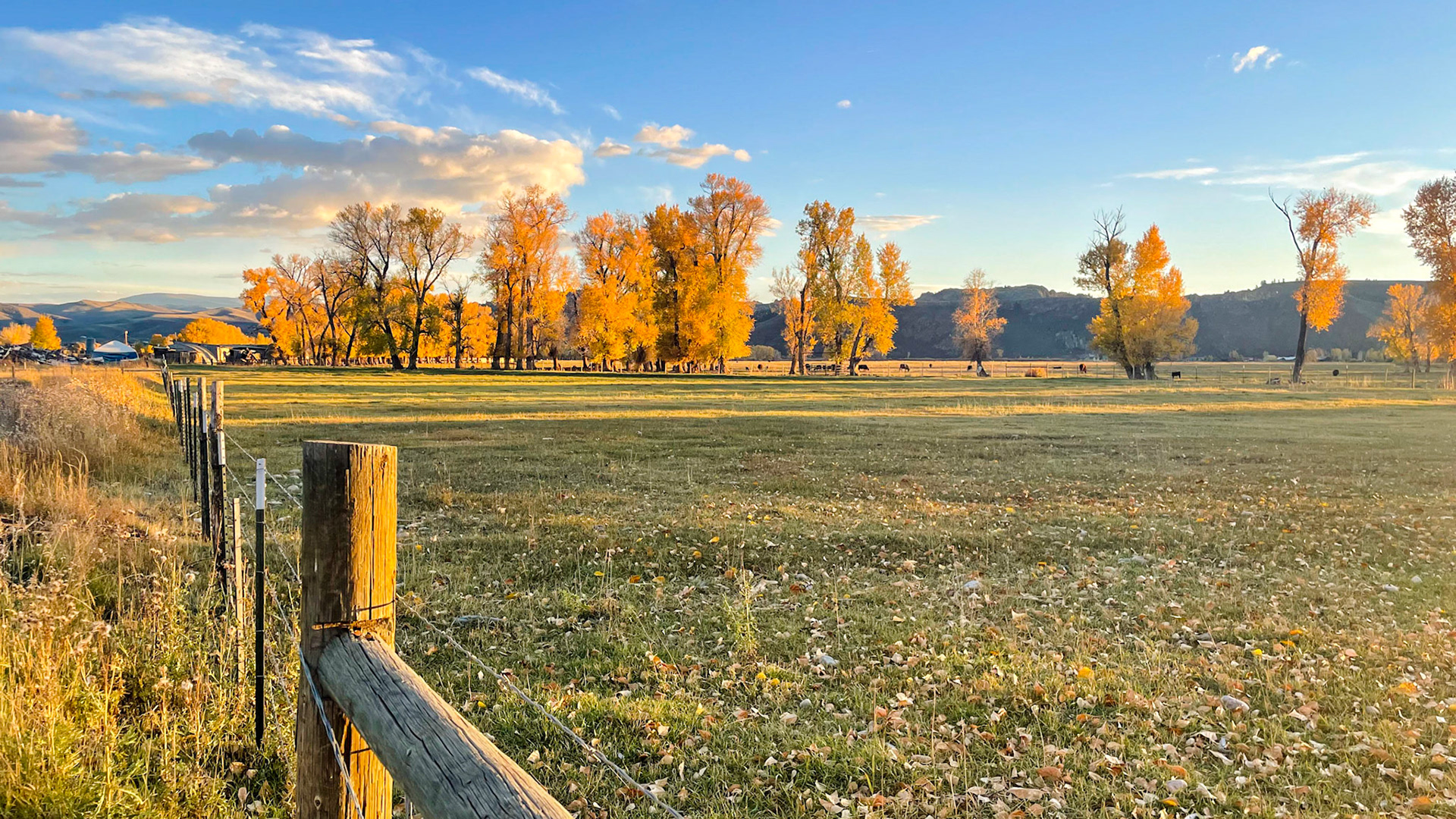 Sunset behind the campground in Gunnison