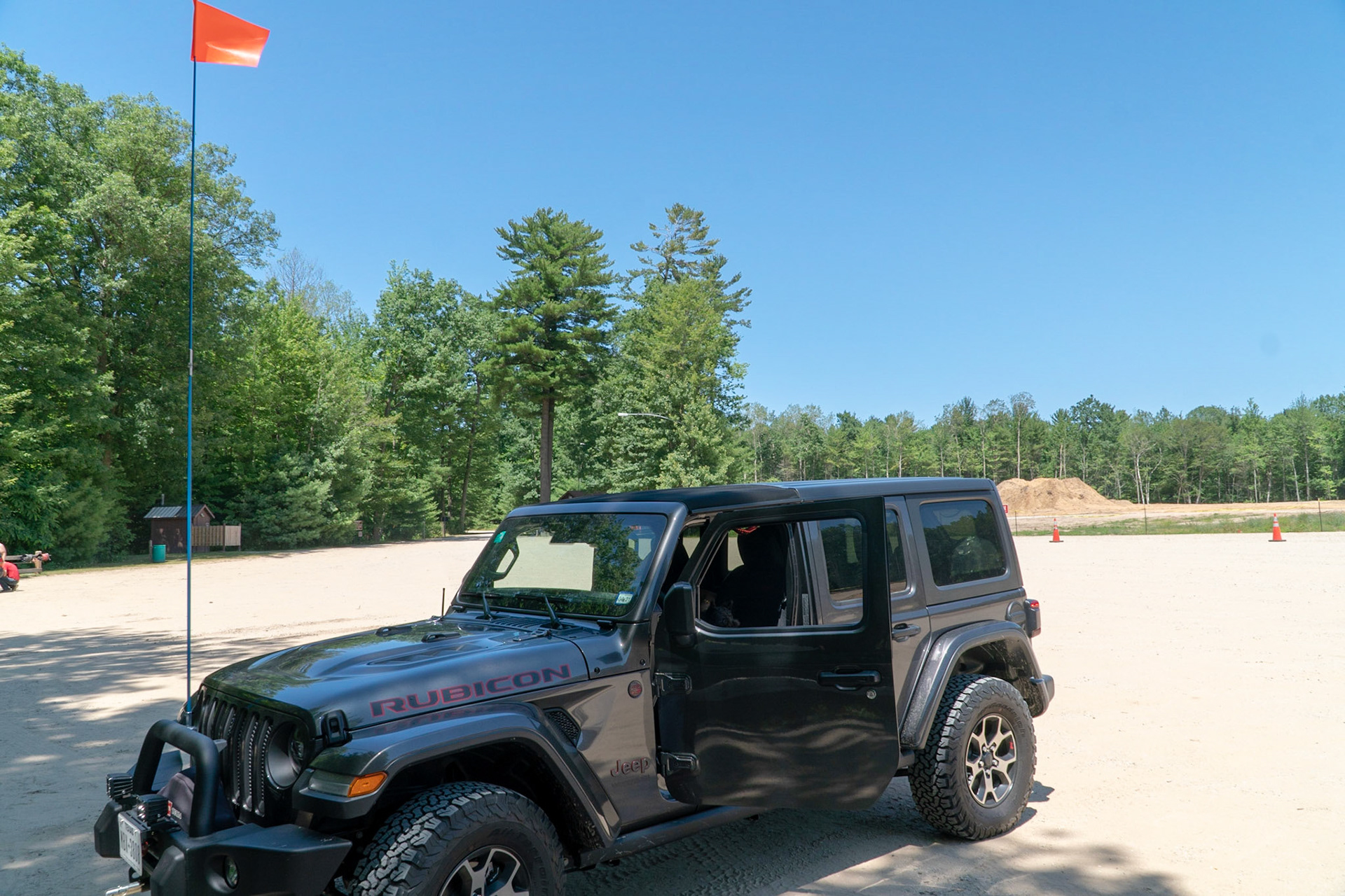 At the Silver Lake Sand Dunes
