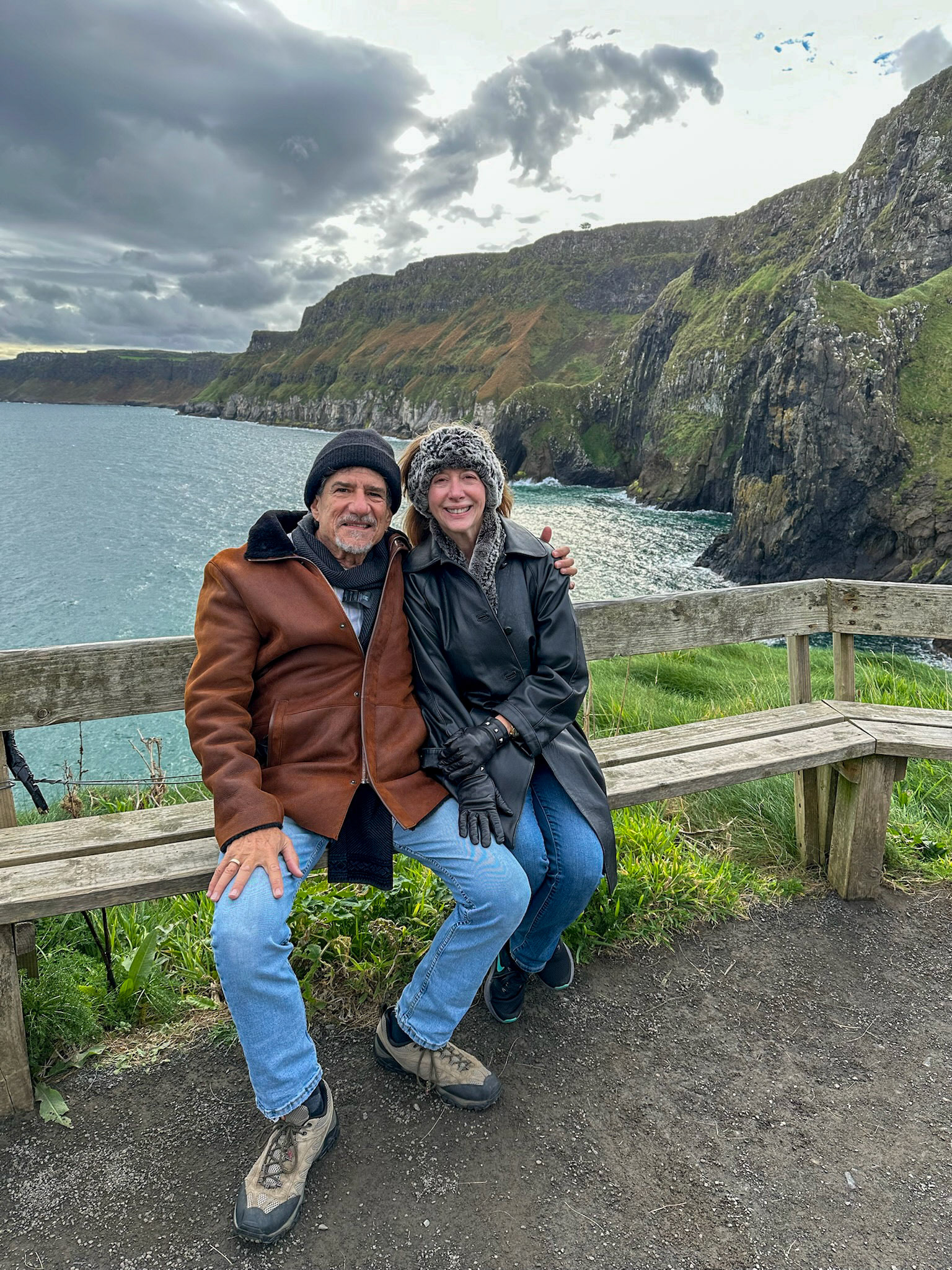 At the Carrick-a-Rede rope bridge