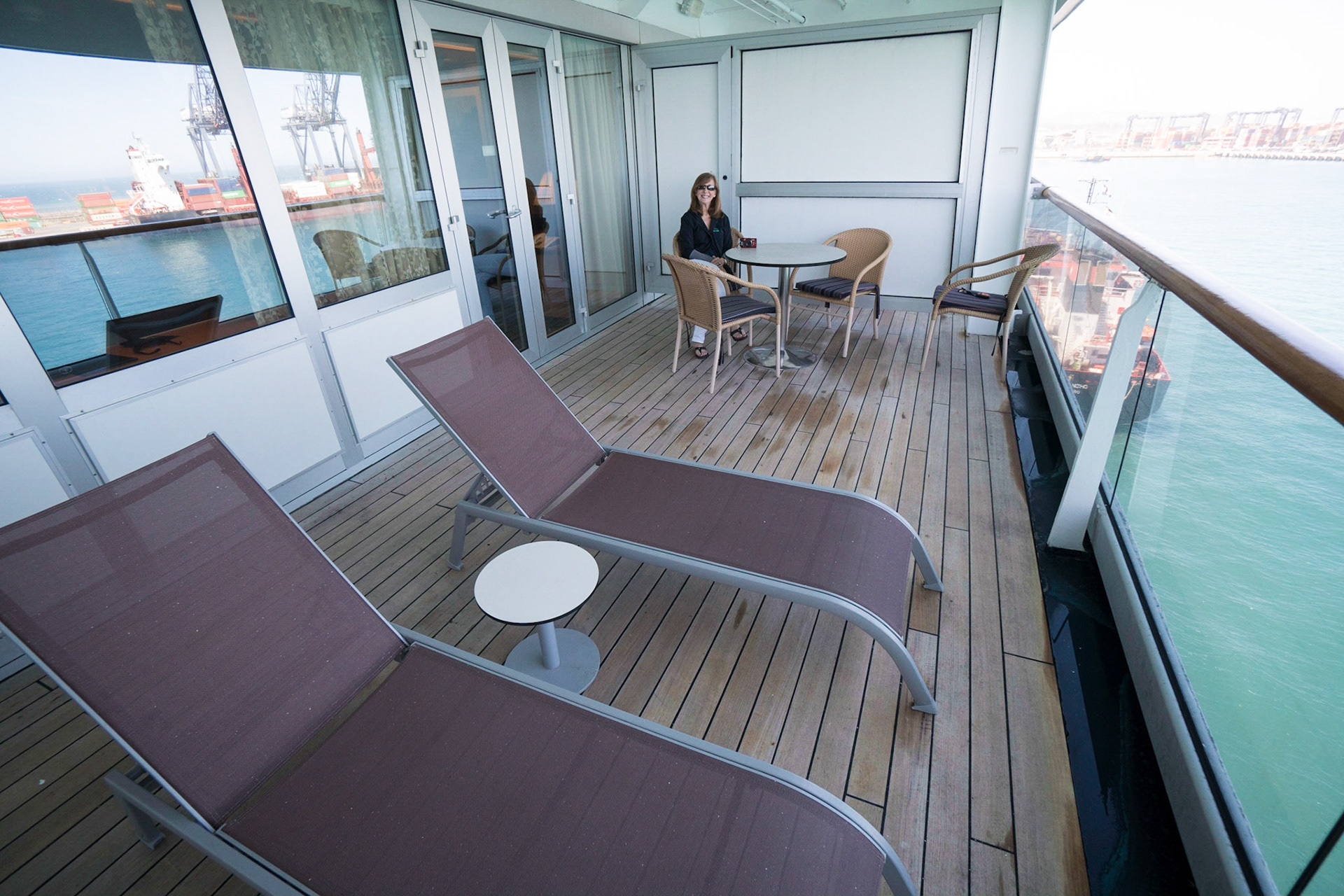 Balcony in our Neptune Suite on the Navigation Deck