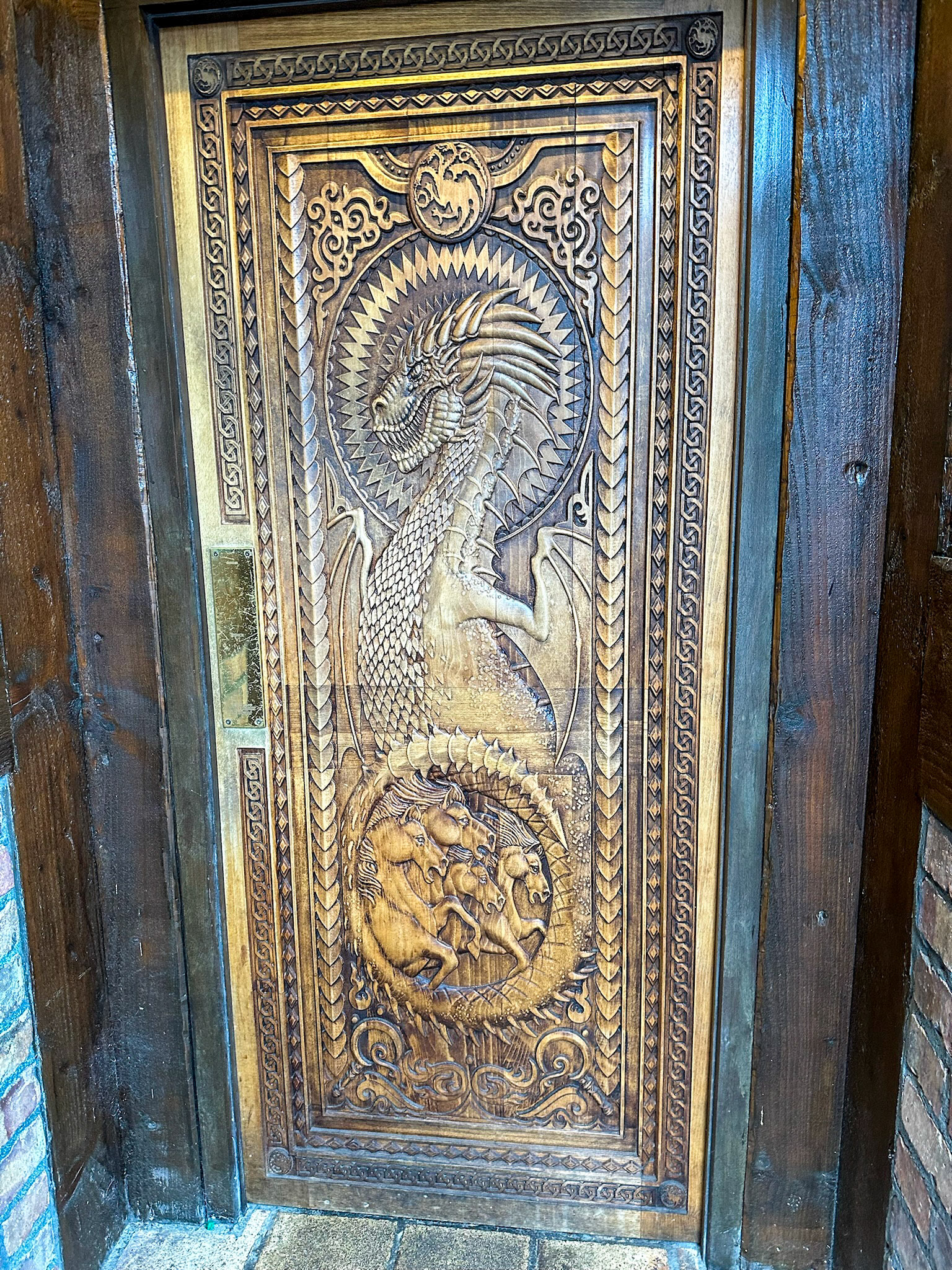Game of Thrones door at Fullerton Arms