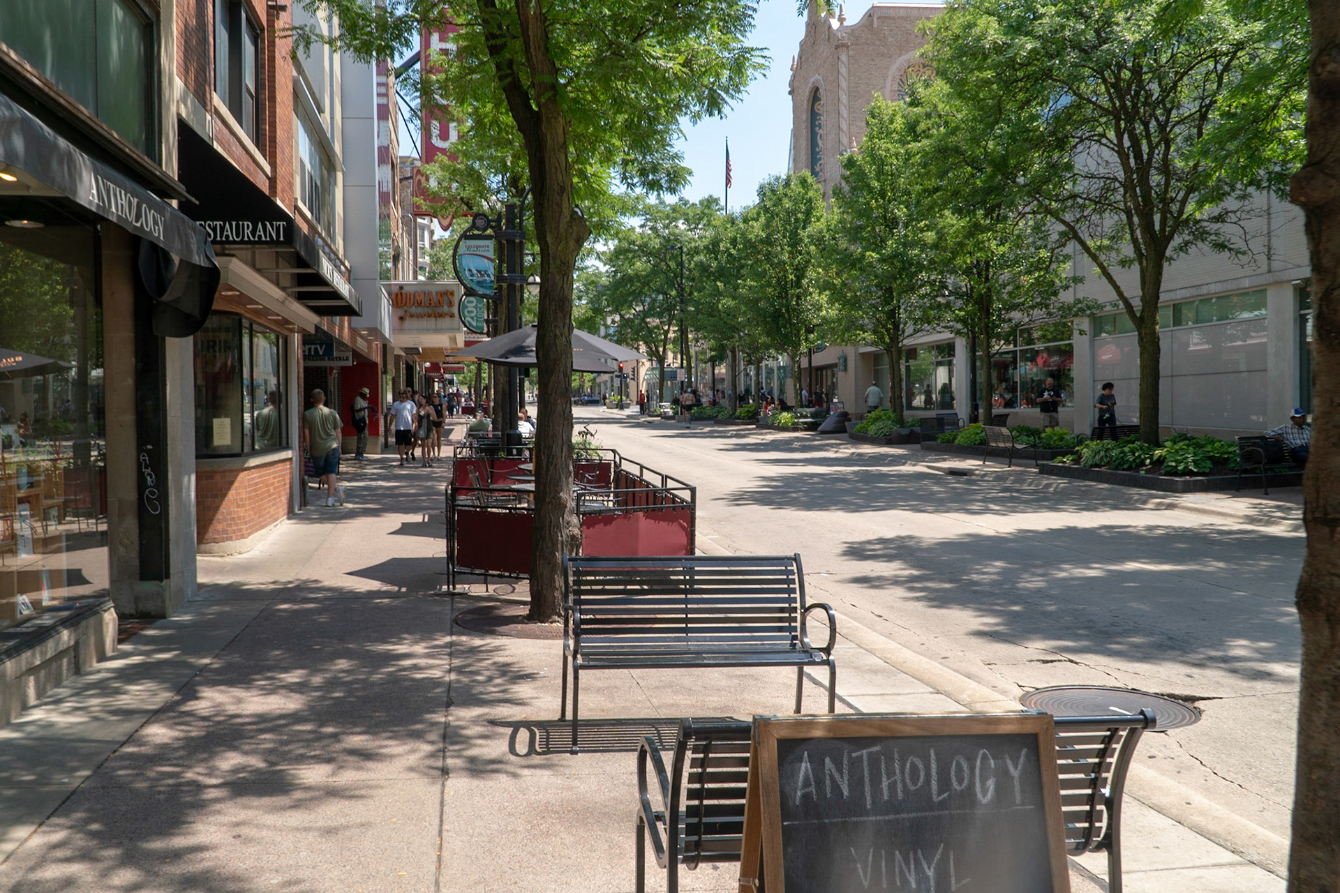 State Street in downtown Madison, WI