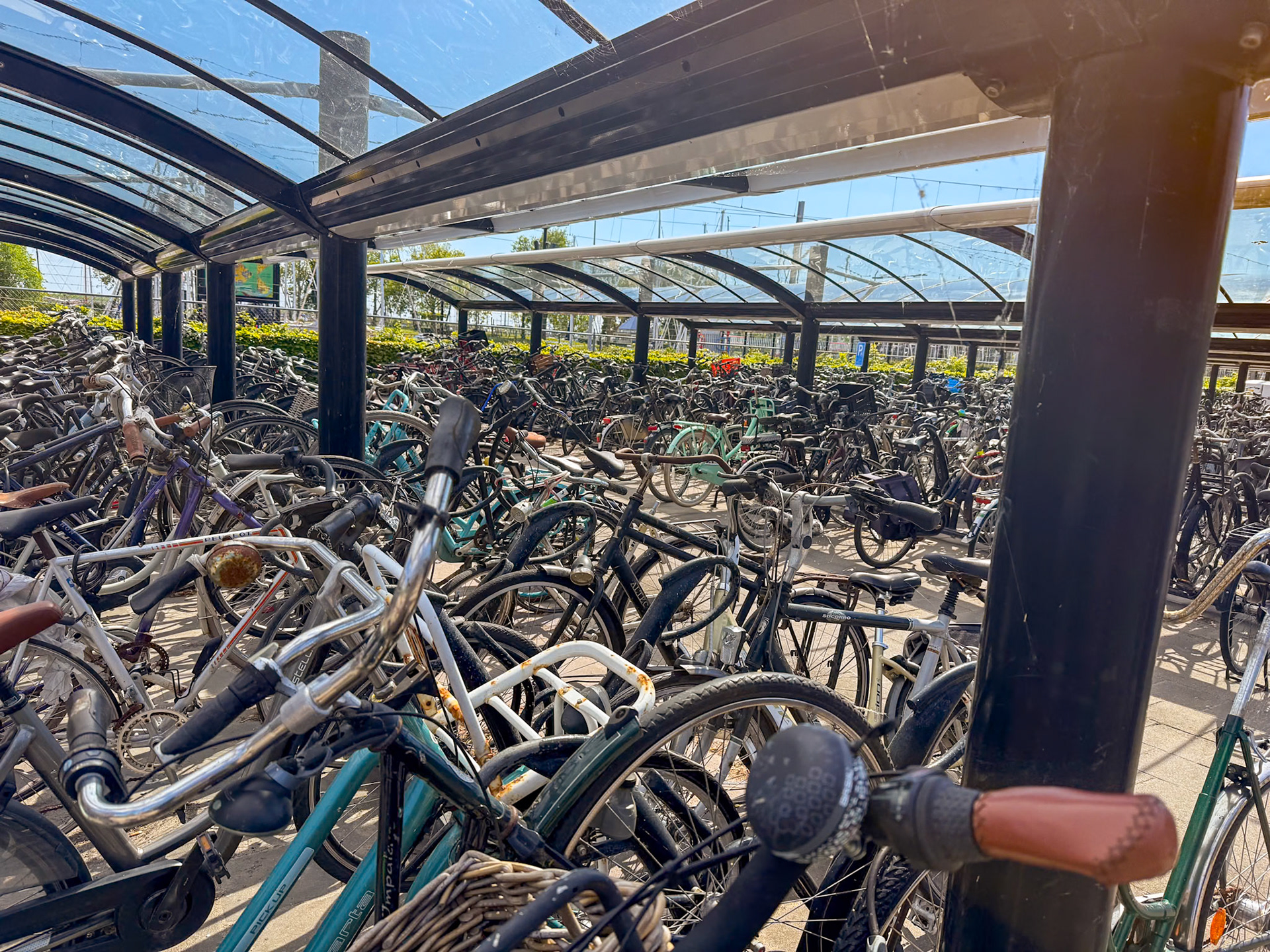 More bikes than cars in Marken