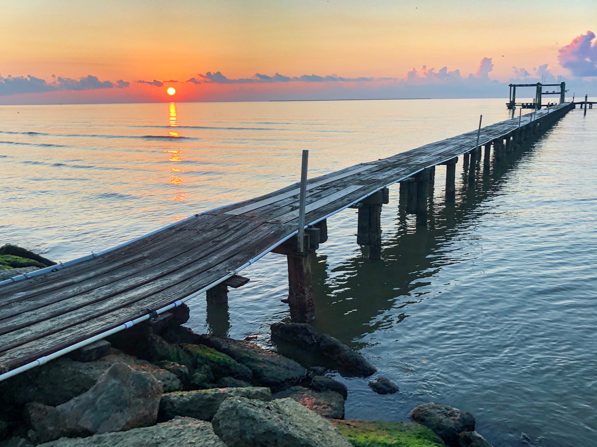 Dawn over Galveston Bay