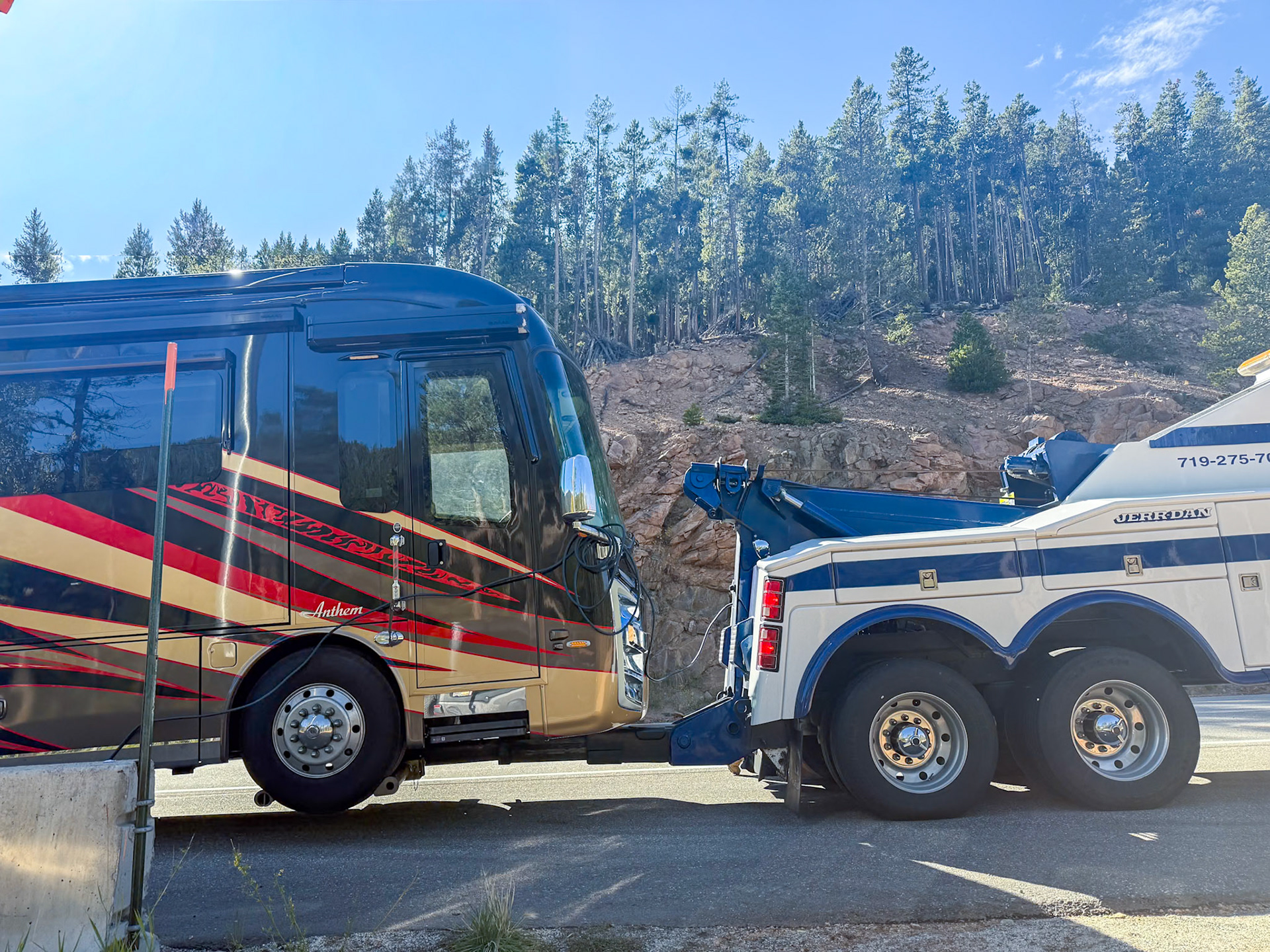 Radiator problem and tow going over Monarch Pass