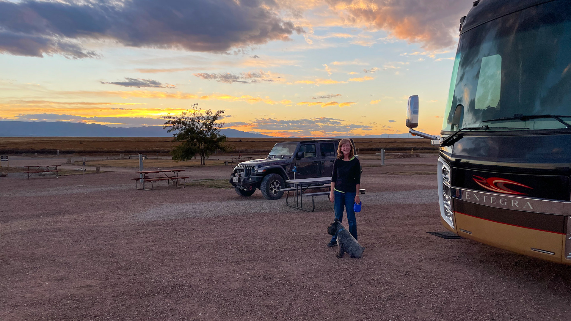 Our campstie at Haggard's RV near Pueblo