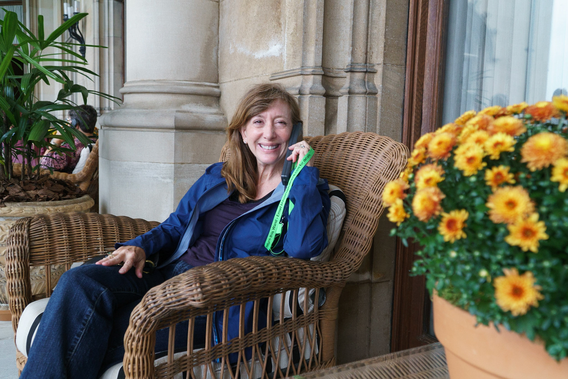 Our audio tour at the Biltmore in Asheville