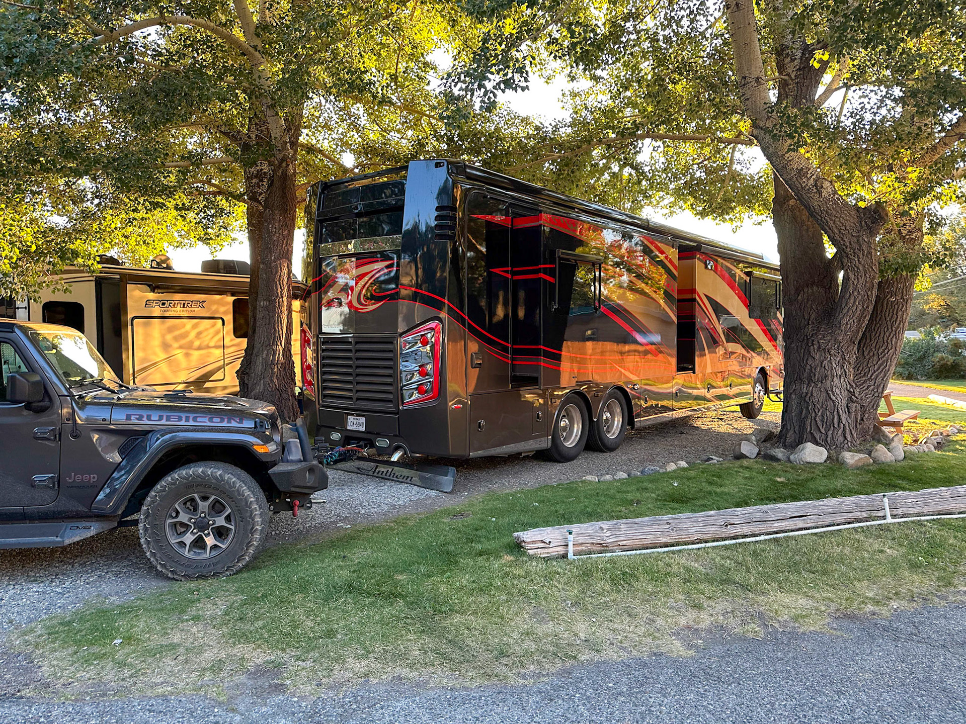 Our campsite at Mono Vista campground in Lee Vining