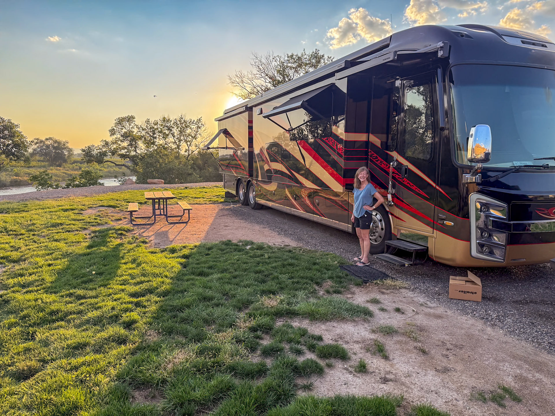 Sunset at Palisade Basecamp