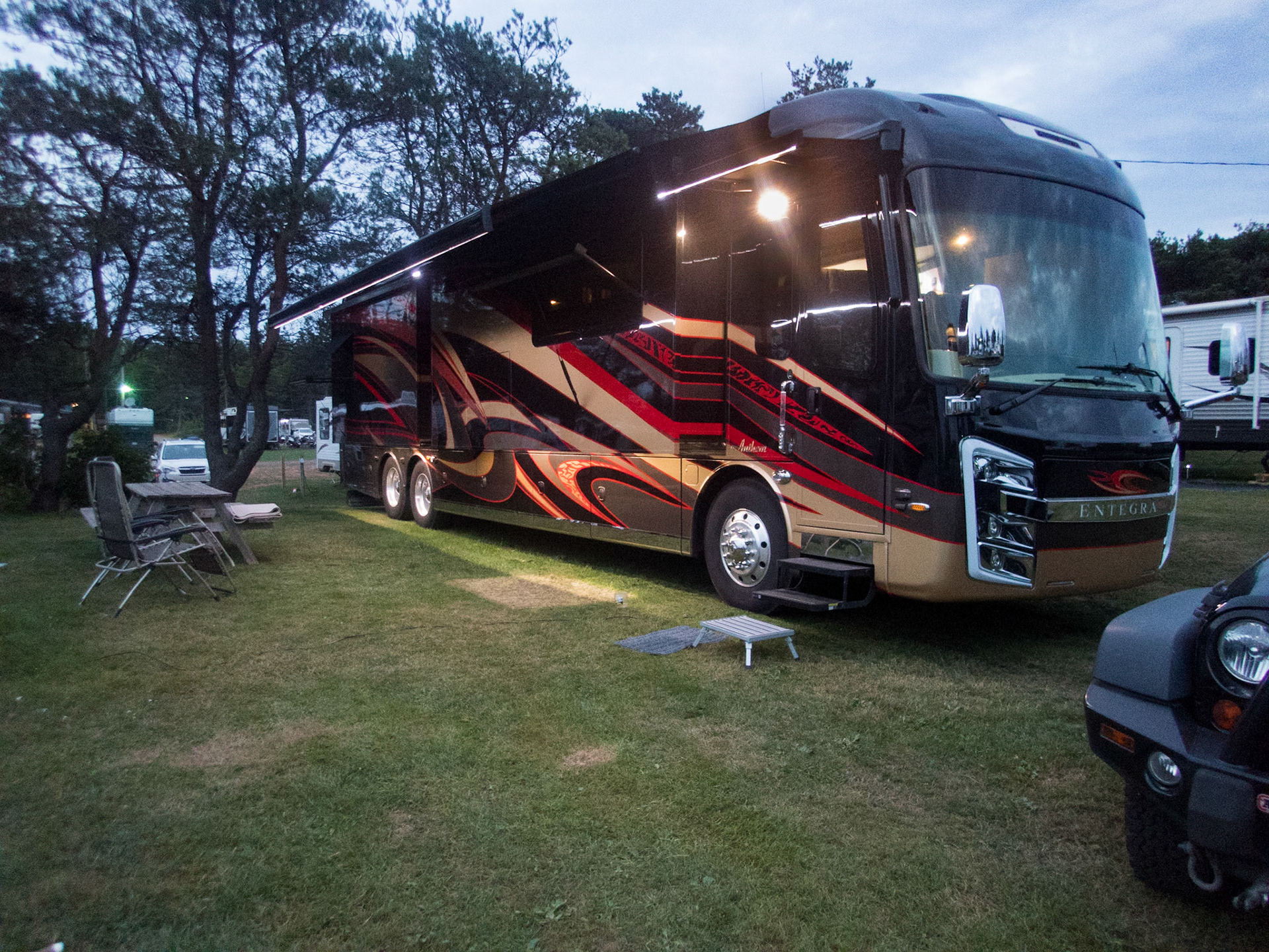 Marco Polo campsite in Cavendish