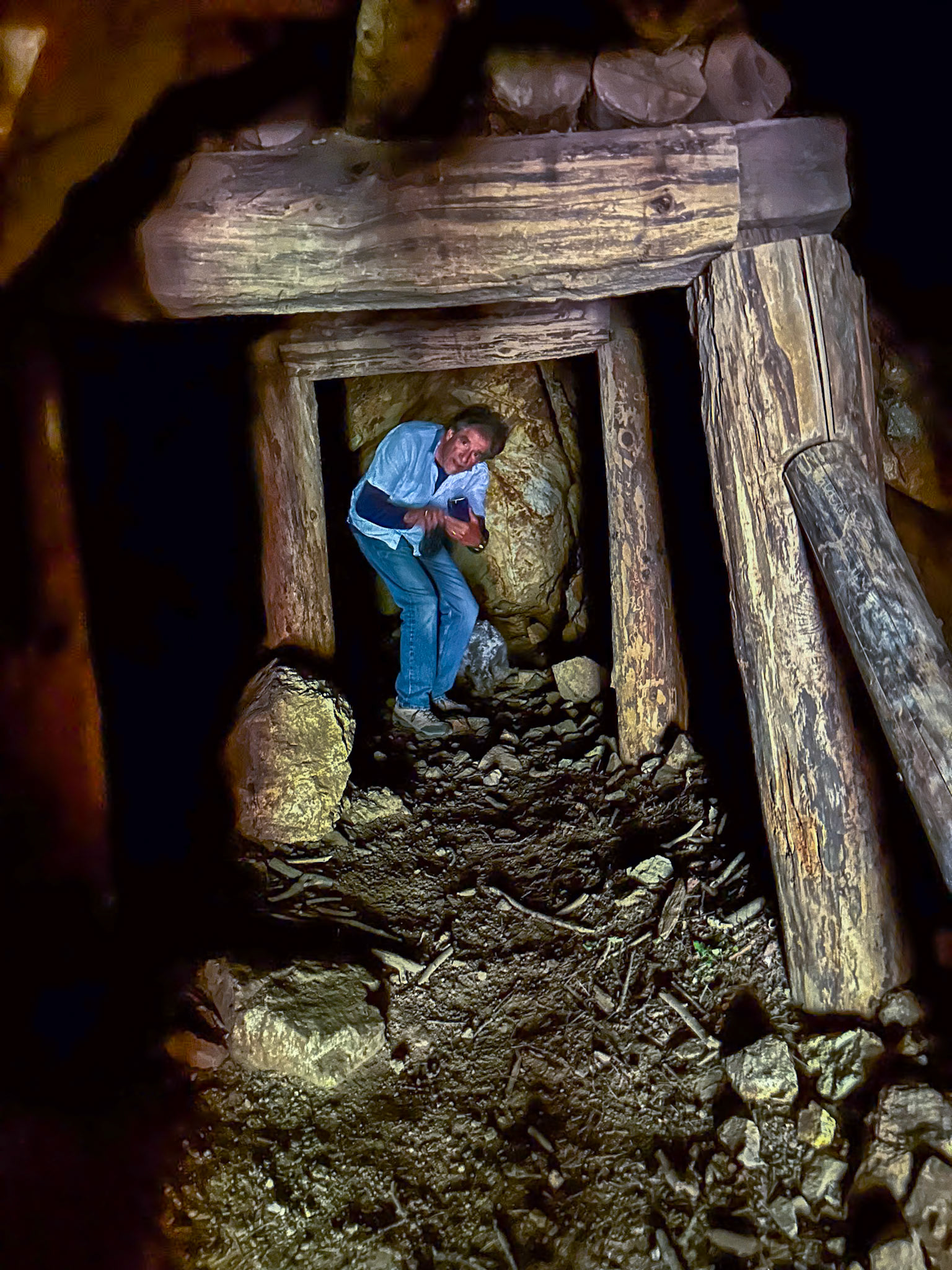 Exploring an abandoned mine