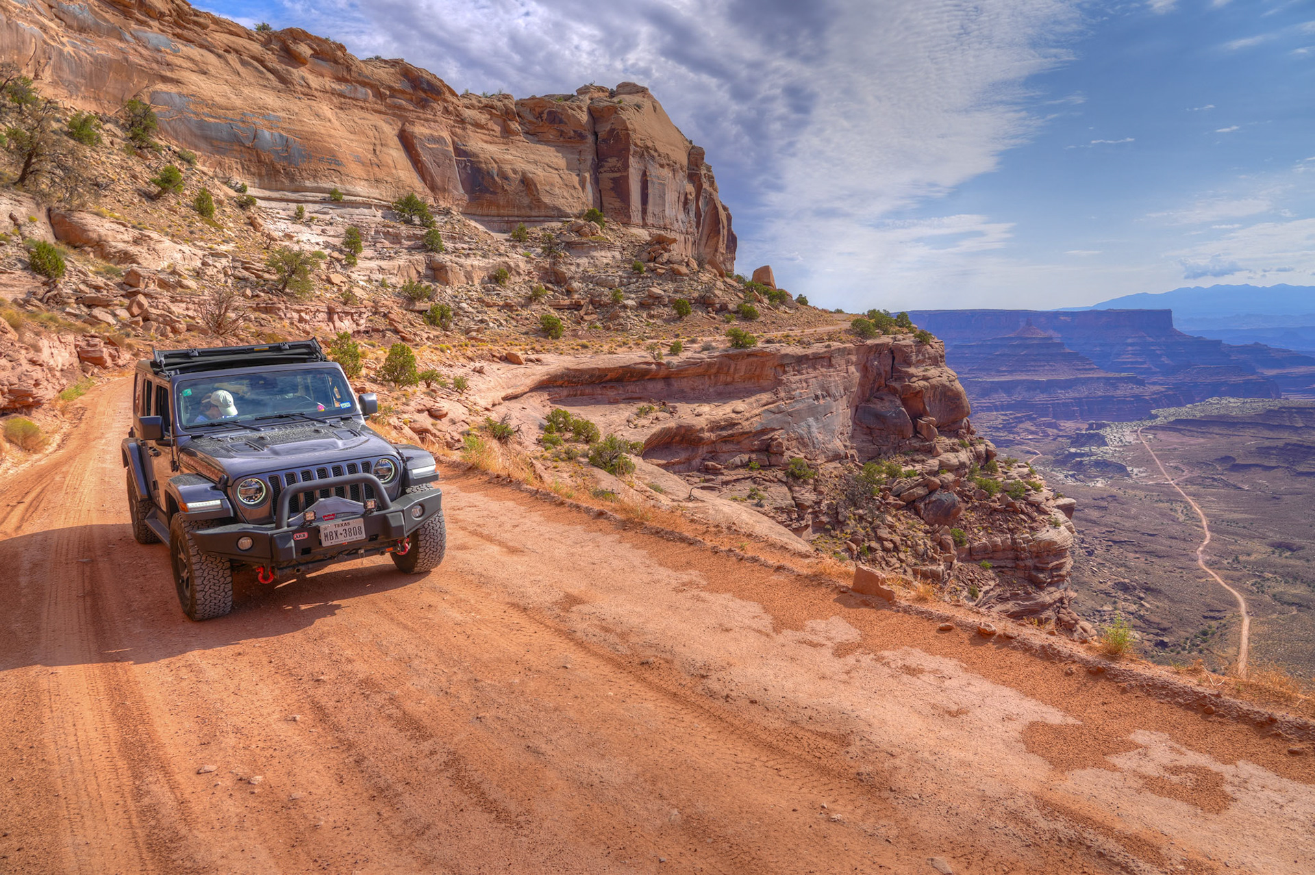 Shafer Canyon with the trail below