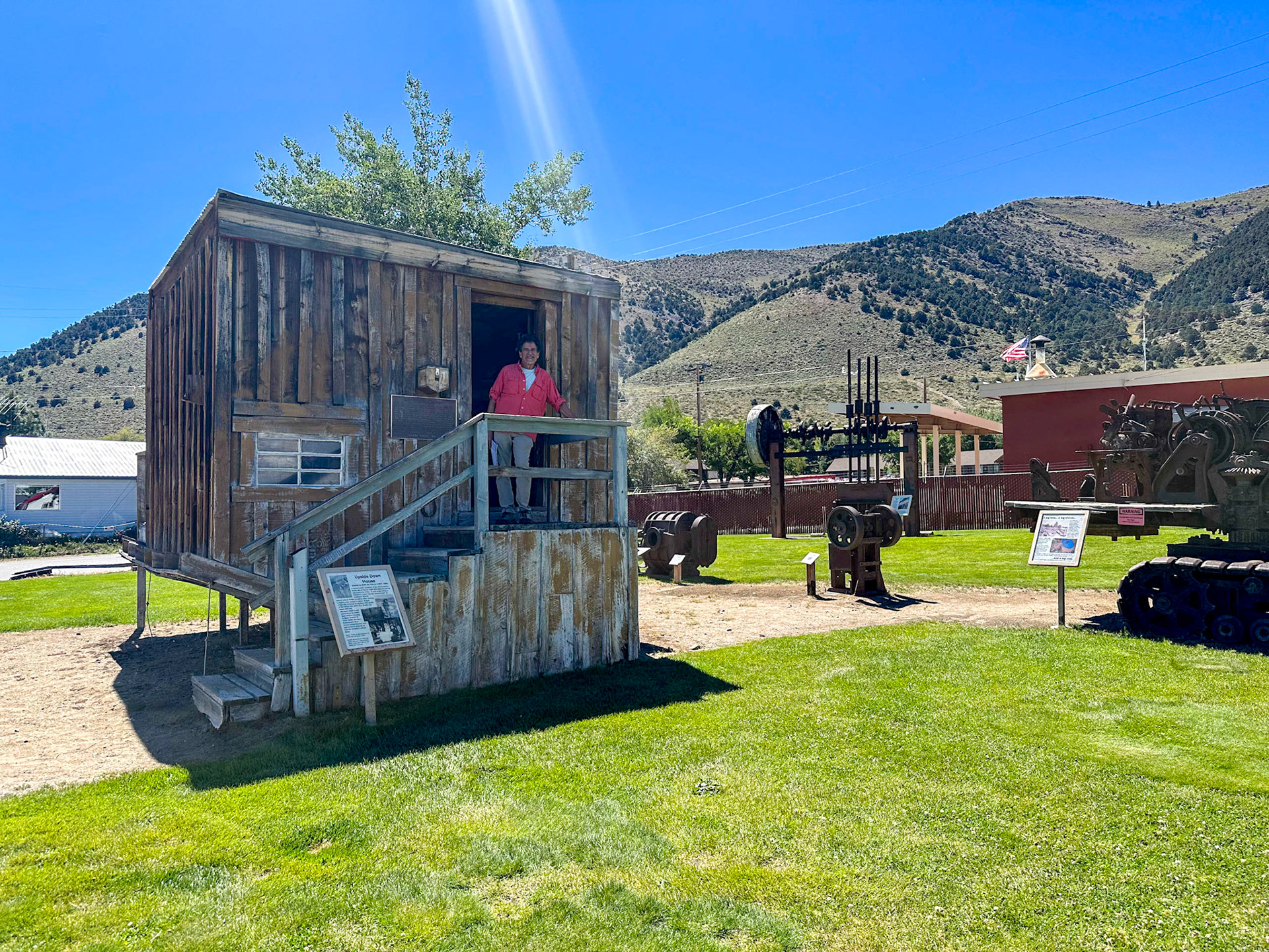 The Upside Down House in Lee Vining
