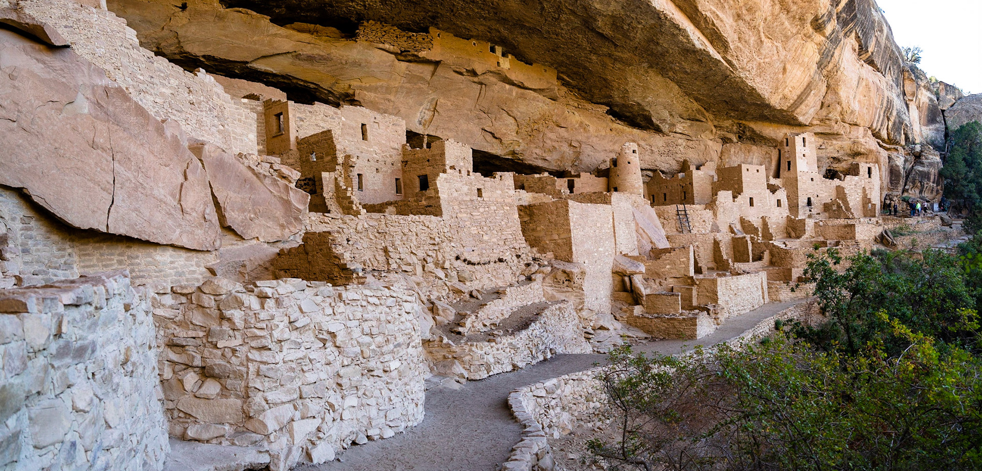 Cliff Palace was the largest cliff dwelling