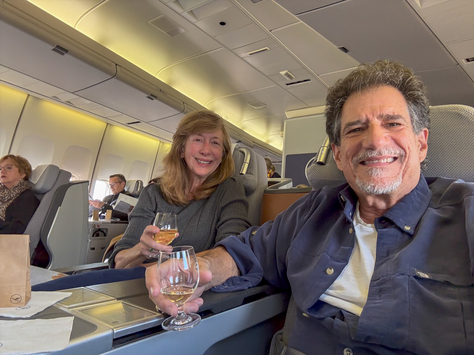 Business class champagne