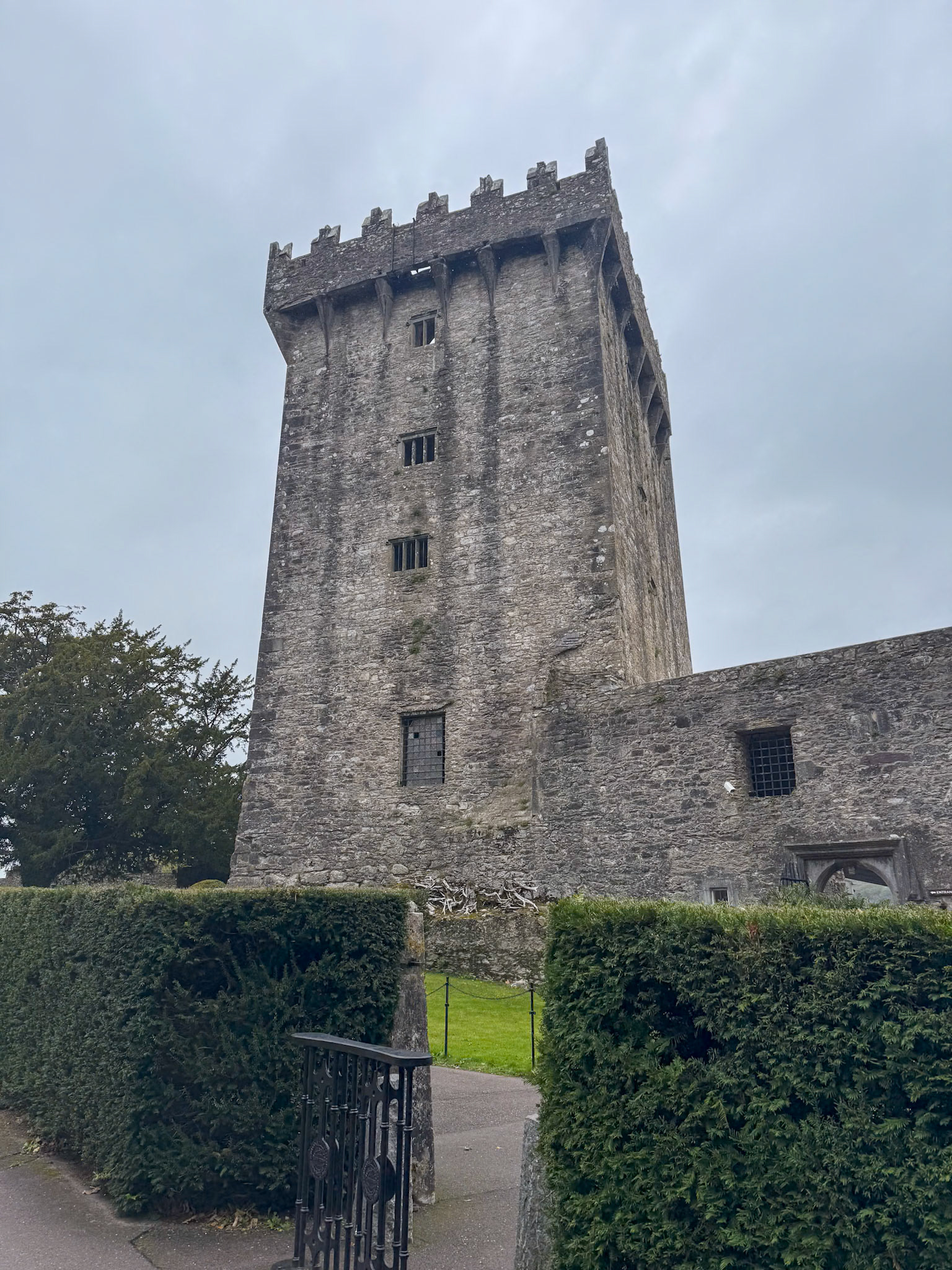 Blarney Stone sits atop the castle