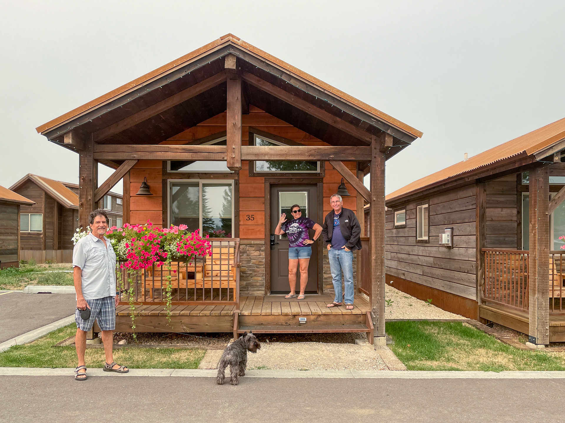 Steve and Tracey's cabin at Teton Valley RV park