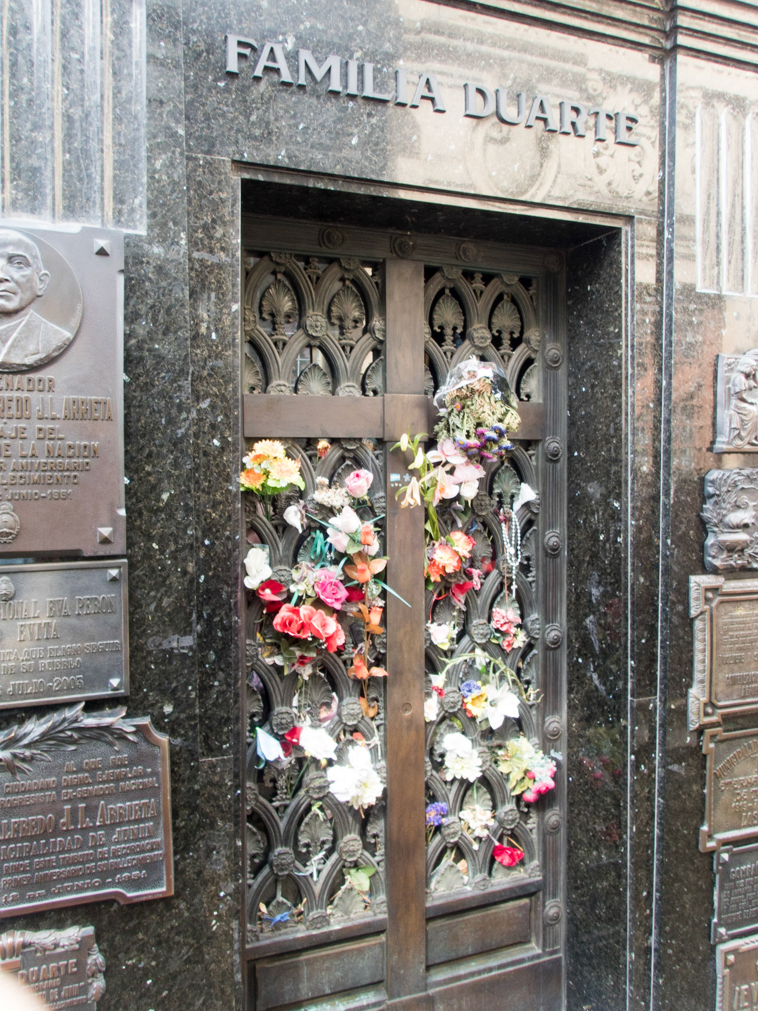 Mausoleum for Eva Peron and family