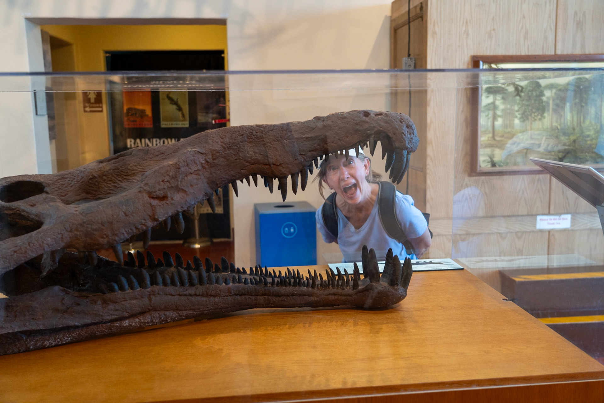 Good thing there's plastic around him