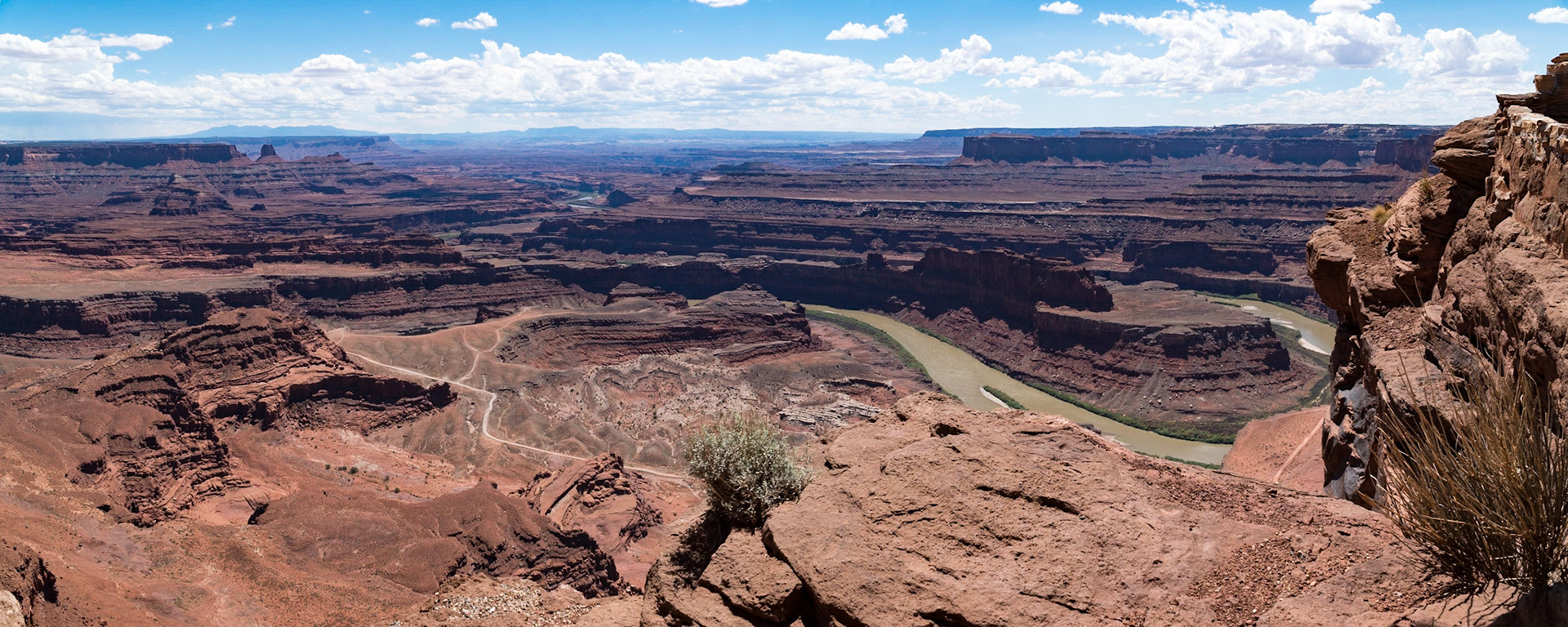 Schafer Trail and Colorado River, seen from Dead Horse Point