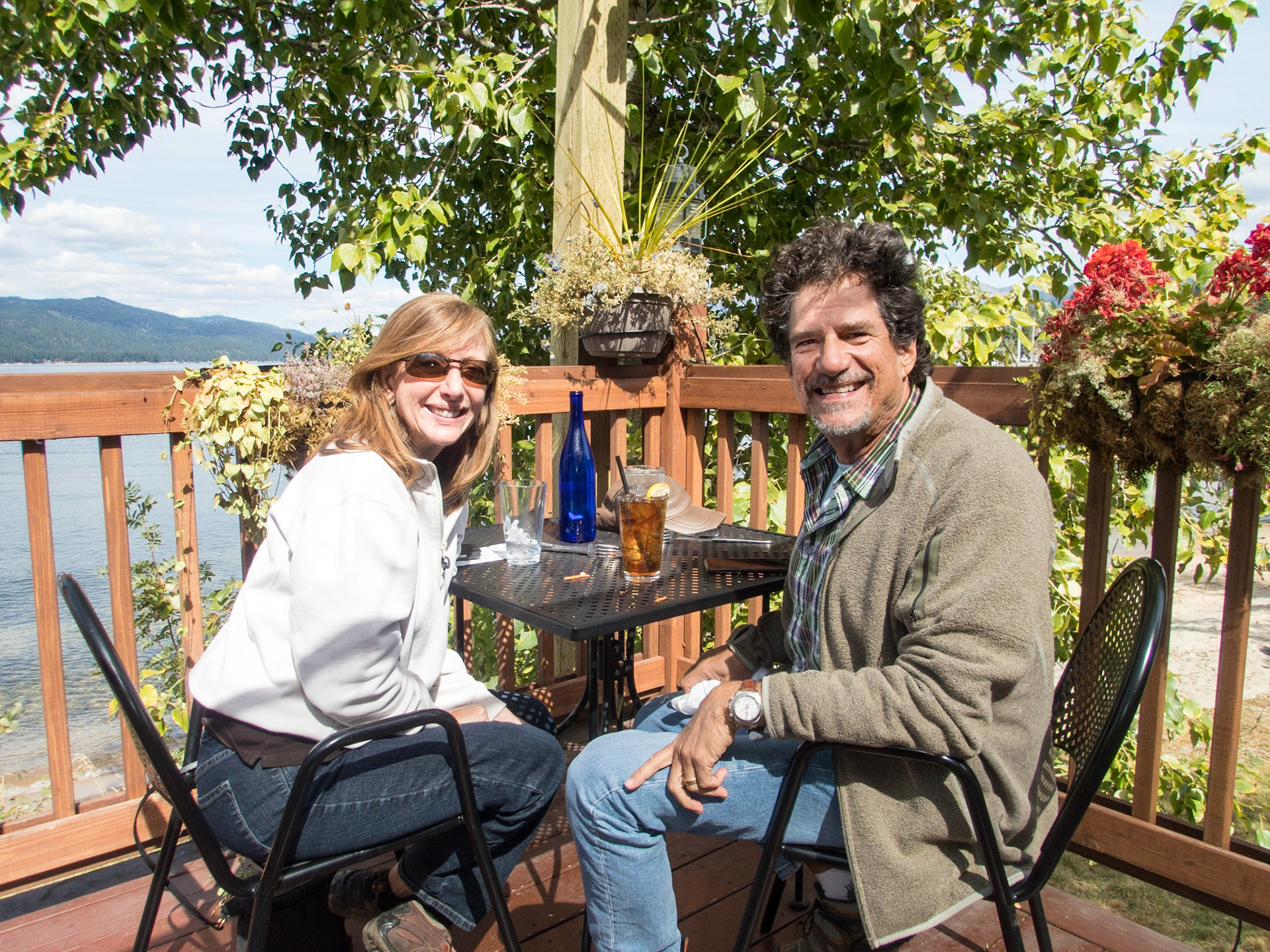 Lunch at Anchor restaurant on Payette Lake in McCall