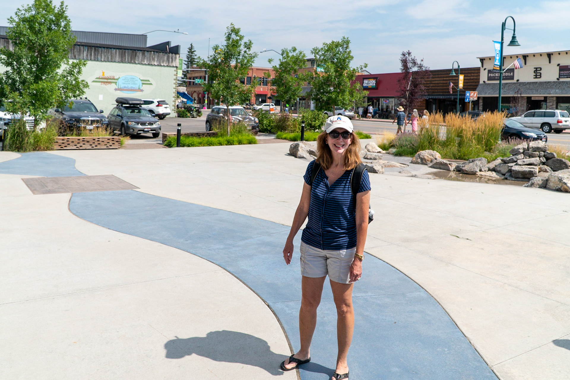 At the Saturday art fair in Driggs, ID