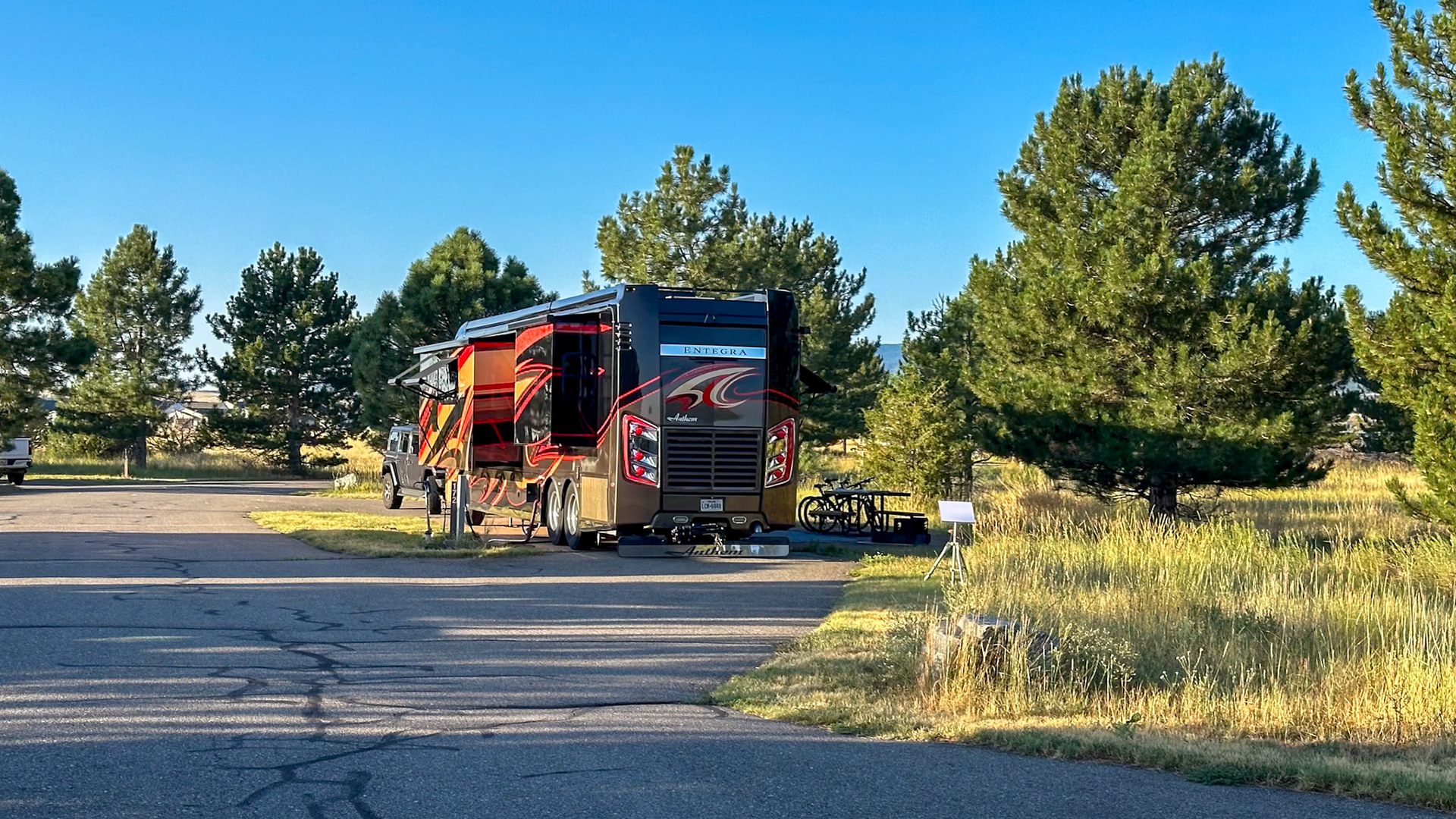 Our campsite at Chatfield State Park