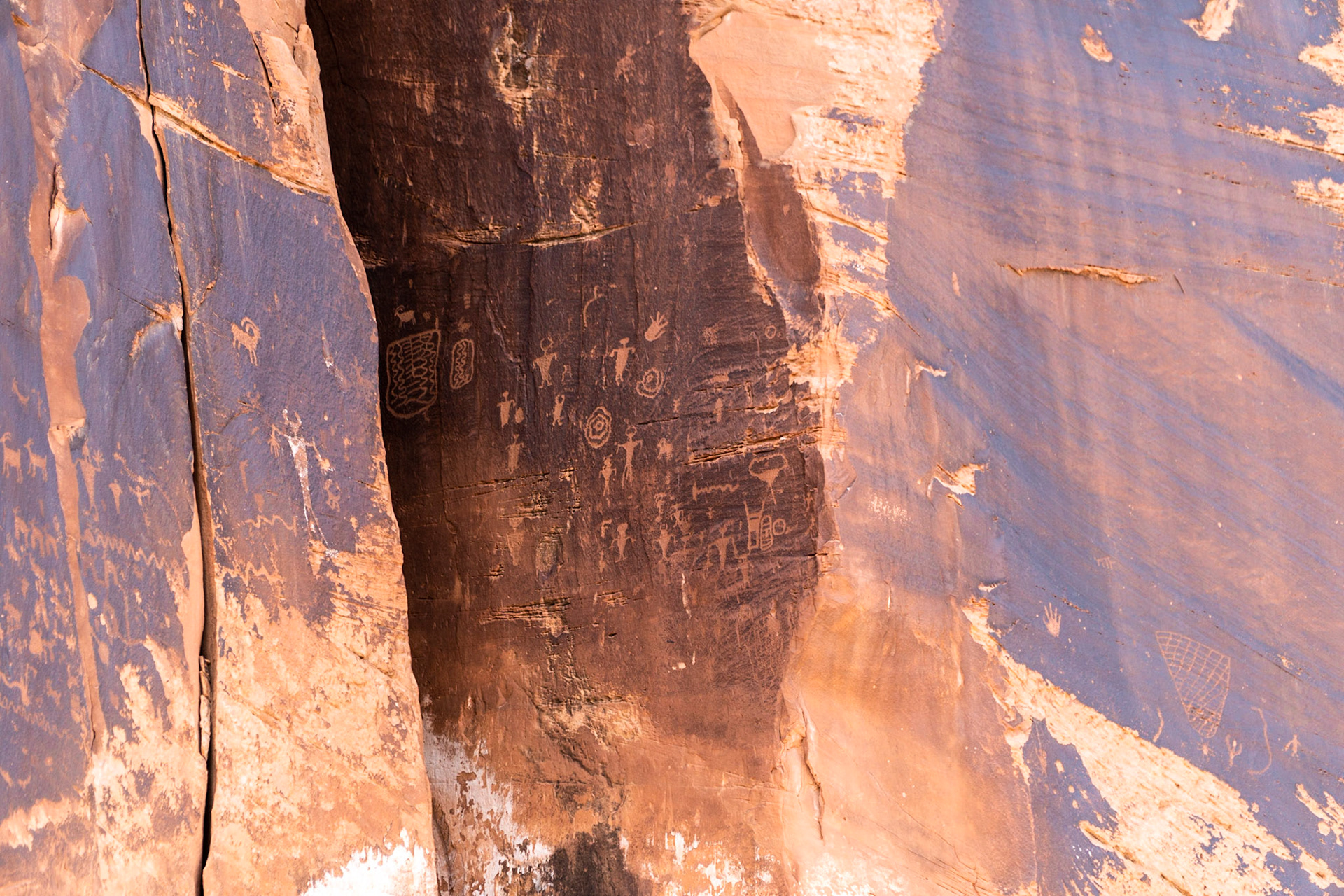 Petroglyphs along the trail