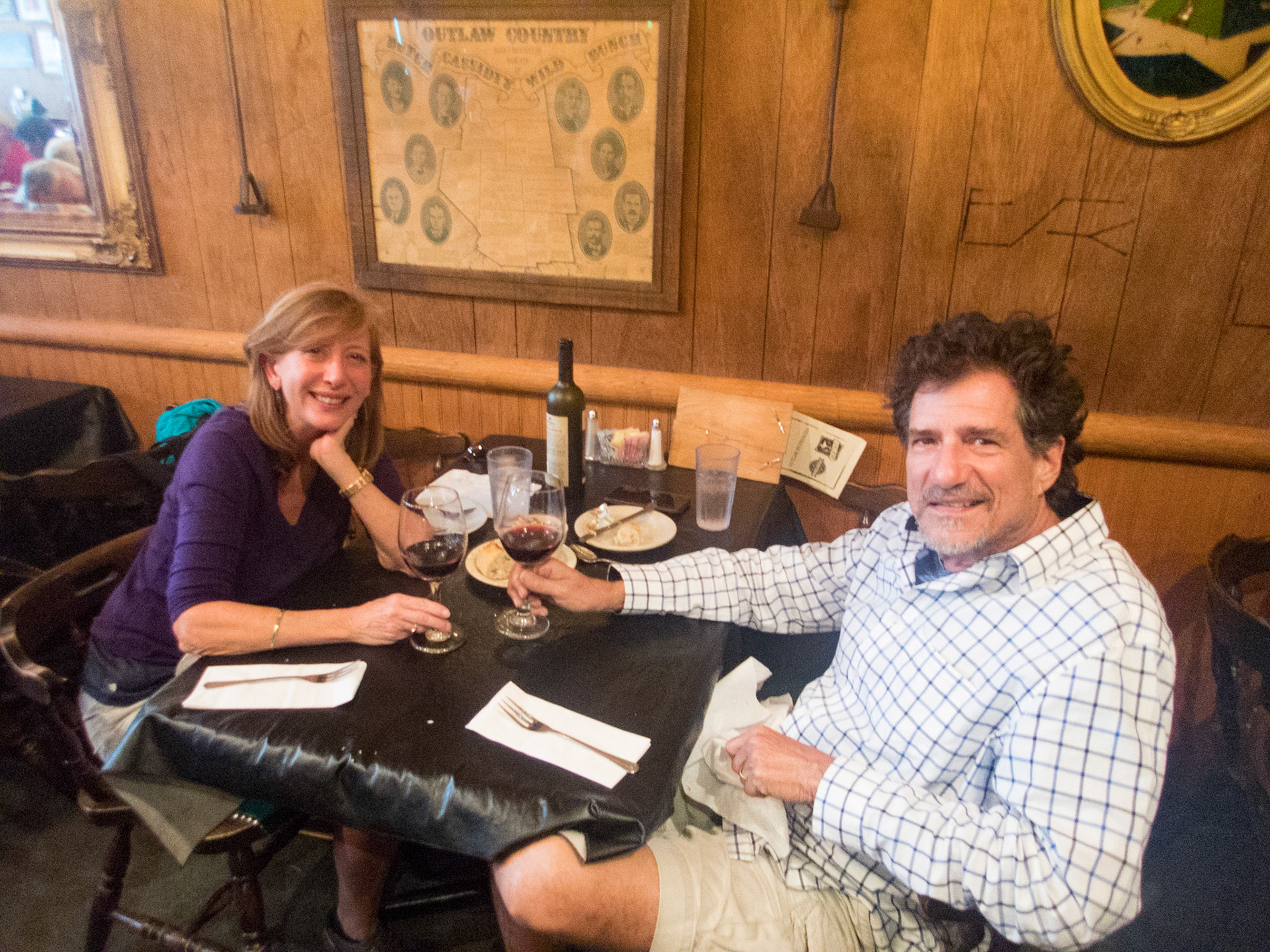 Dinner at the Outlaw restaurant in Ouray