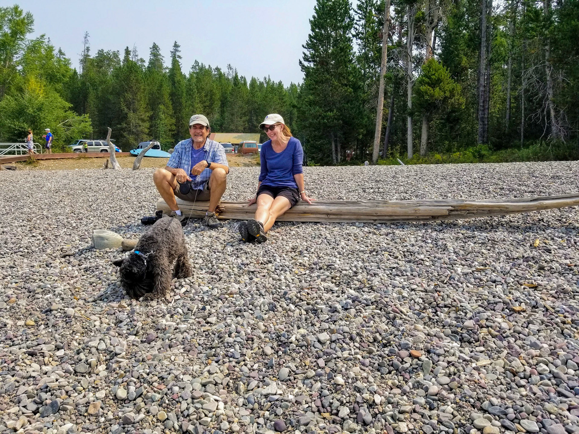 A brief stop along Jackson Lake