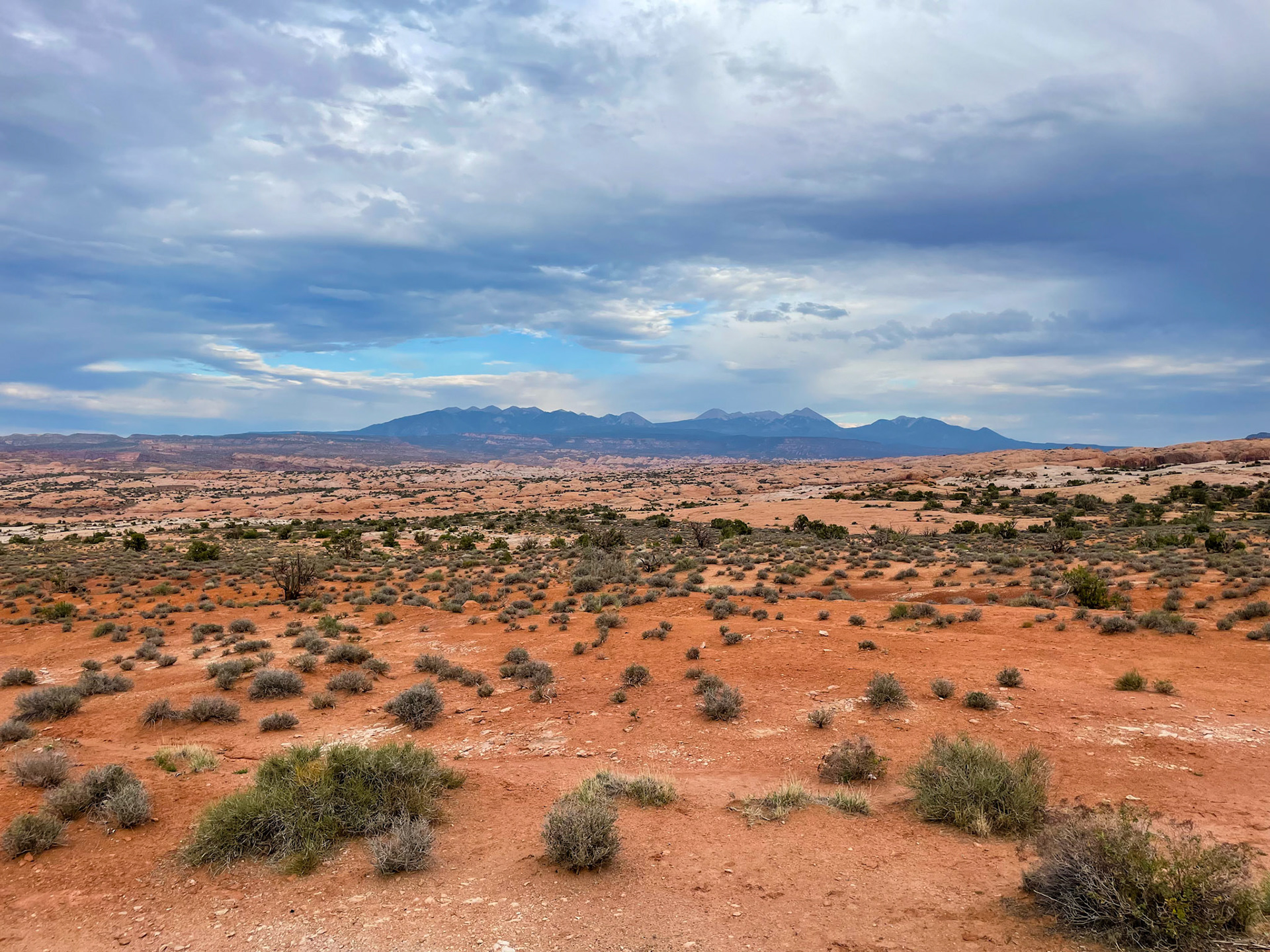 La Sal Mountains as seen from Arches NP